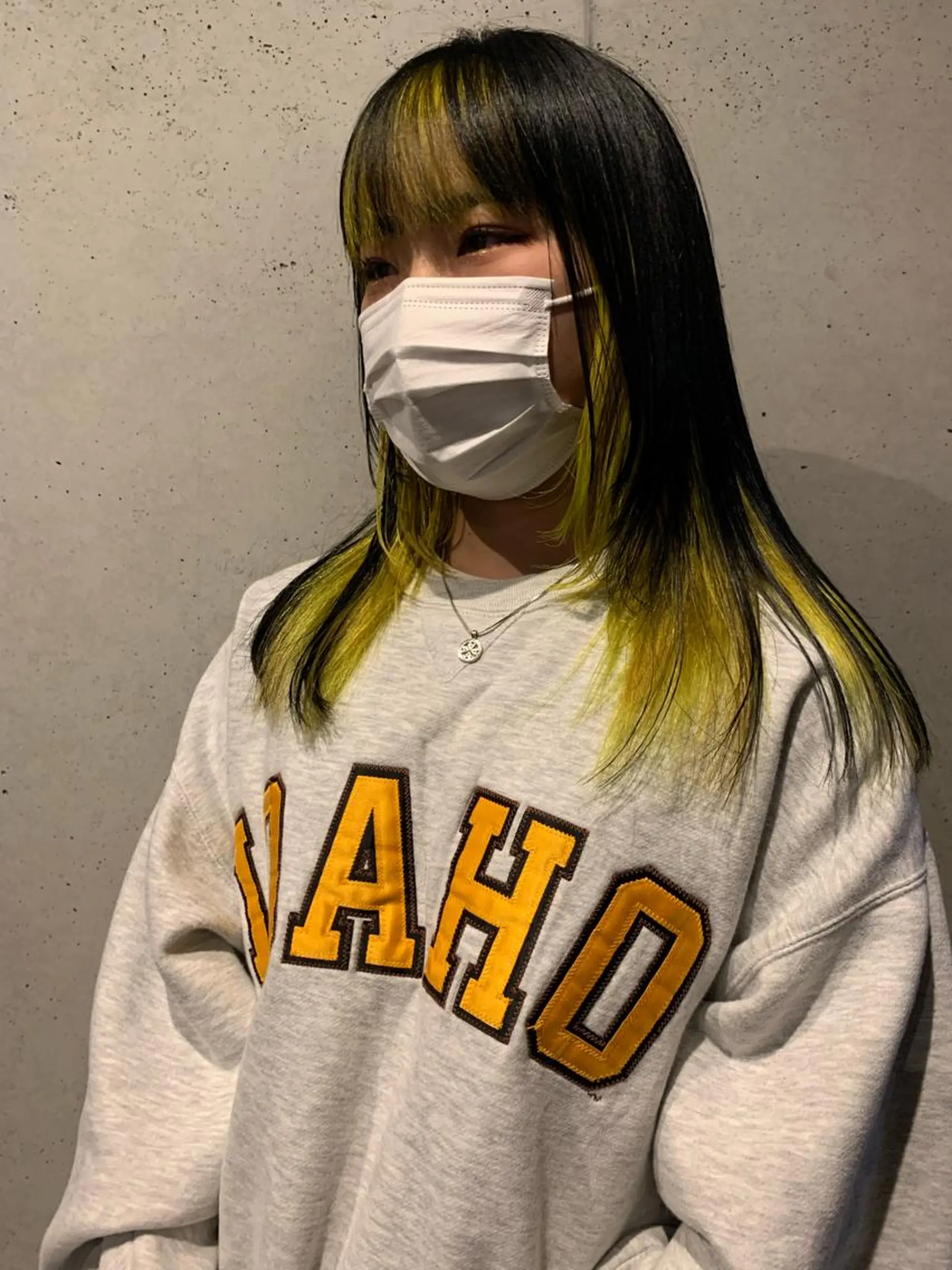 ミディアム カラー 似合わせウルフ/ レイヤー/山本祐輔のヘアスタイル