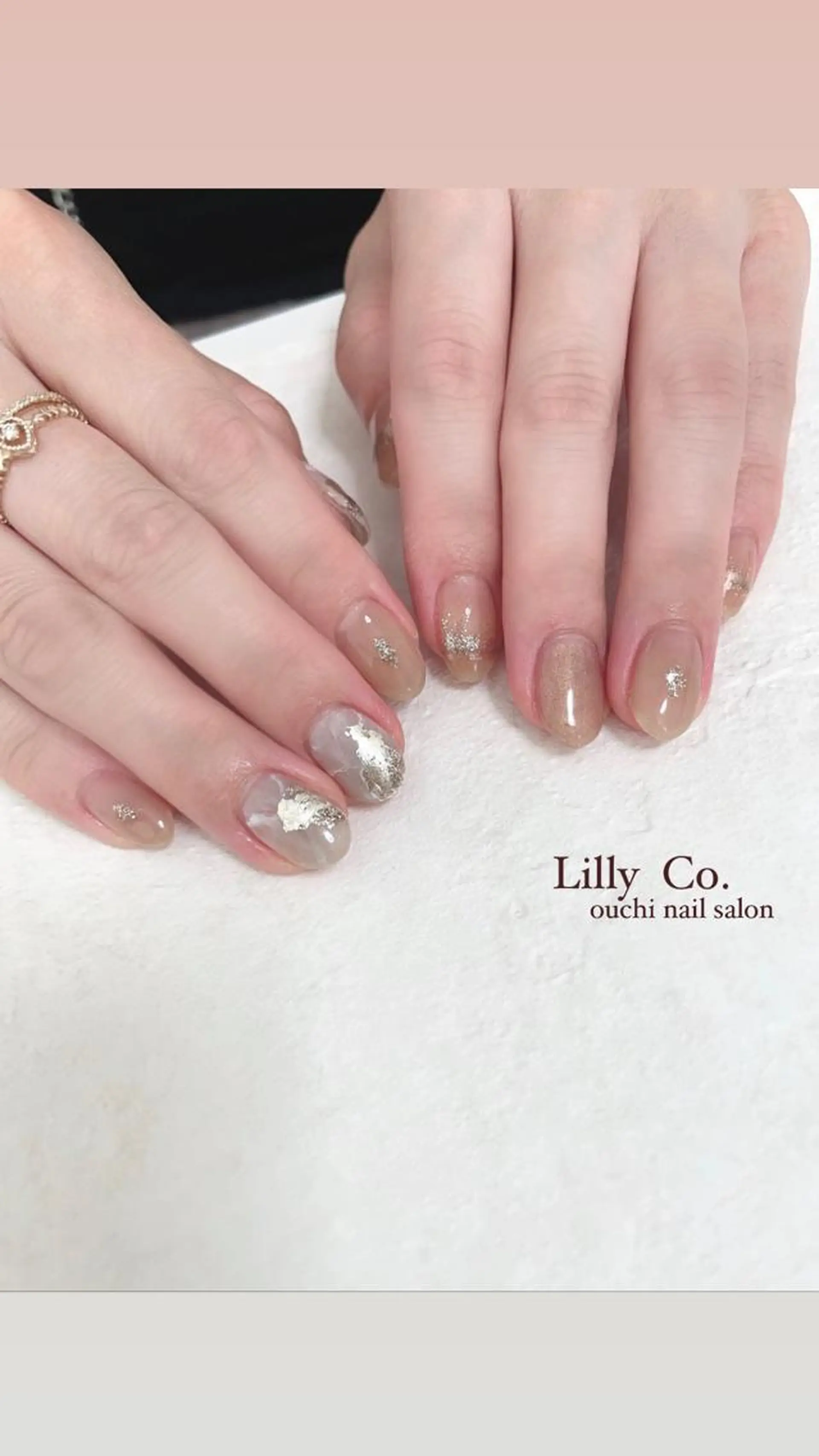 ネイル ジェルネイル ニュアンスネイル ハンドネイル ハンドケア Lilly Co.のネイルデザイン