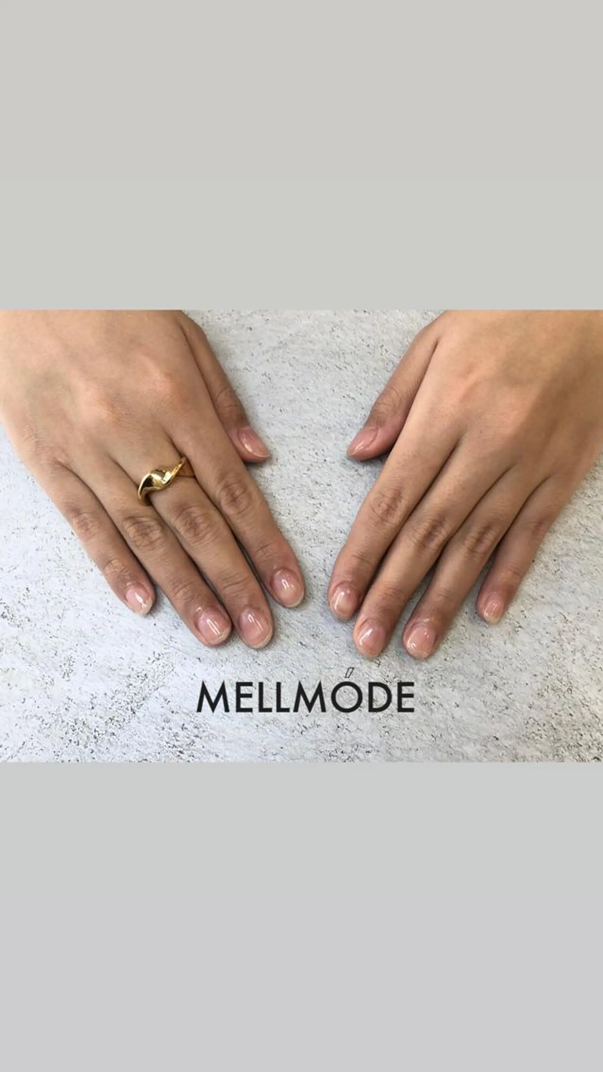 ネイル クリアネイル ジェルネイル ハンドネイル MELLMODE所属・Nakano Kanaのネイルデザイン