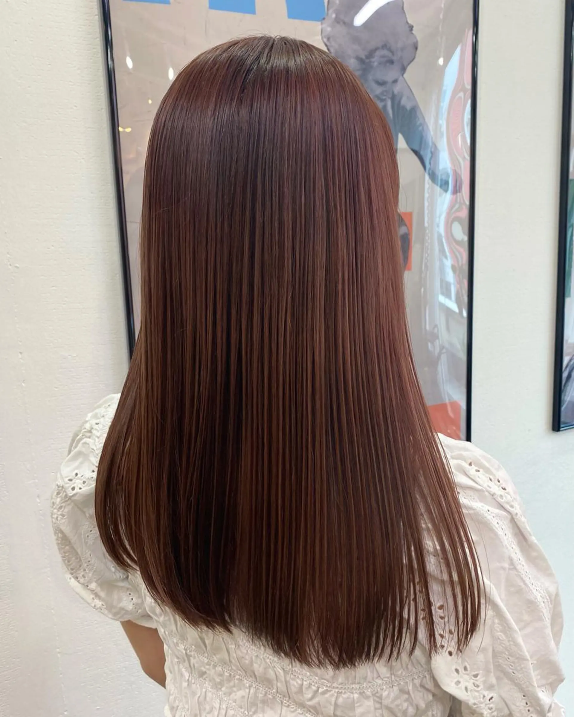 セミロング カラー ベージュカラー ピンクカラー ピンクベージュ 暖色カラー/天神/ ヘイマサクラのヘアスタイル