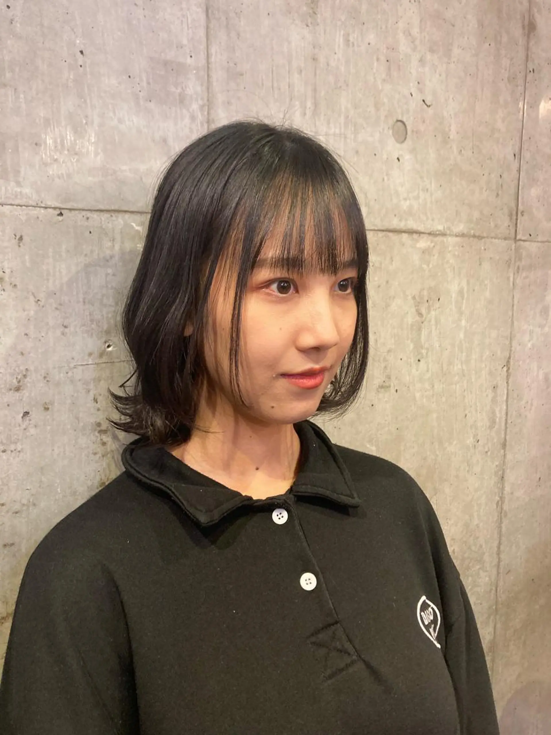 ミディアム ミディアムパーマ ボブ ハイライト 姫カット おくれ毛 ✂︎岡根 京花✂︎のヘアスタイル