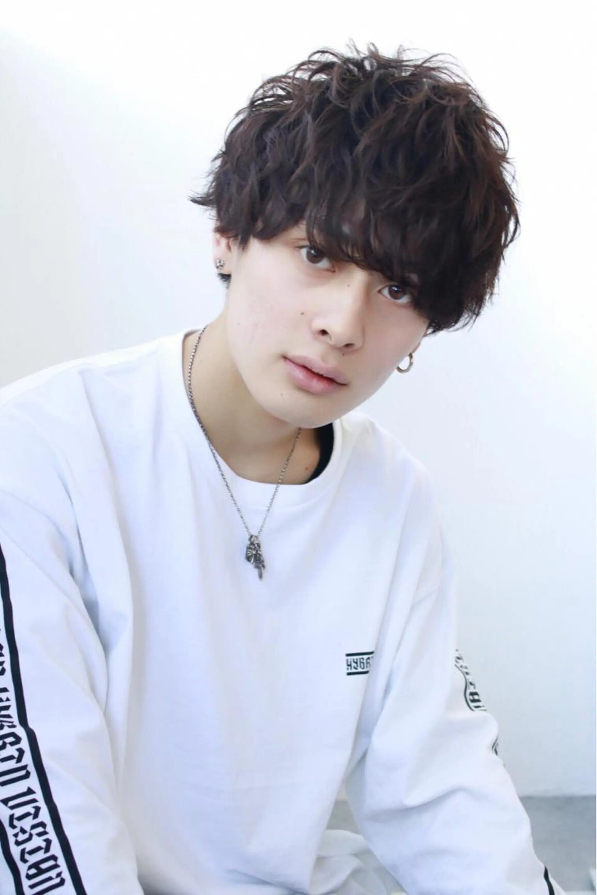 ミディアム パーマ ヘアカラー トリートメント BABY 艶髪暗髪ヘア💖達人のヘアスタイル