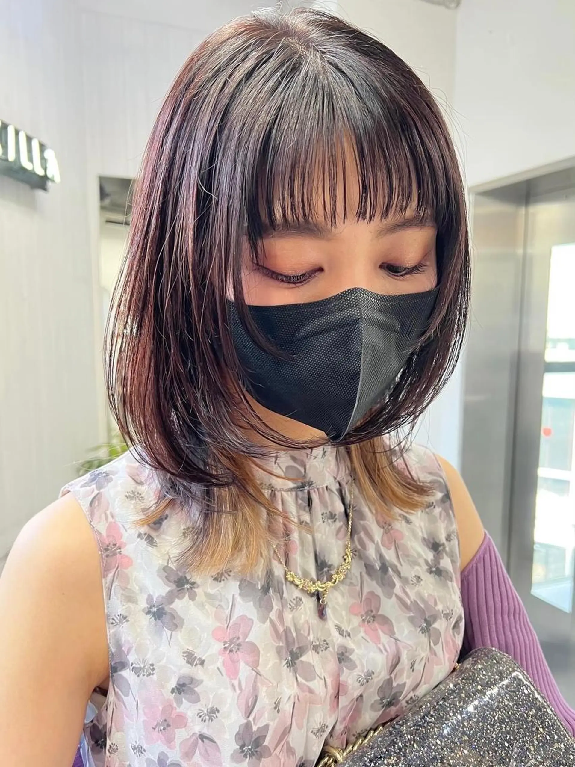 ミディアム レイヤーカット ウルフカット ウルフレイヤー カット 🧸艶々韓国ヘア 🧁mizunaのヘアスタイル