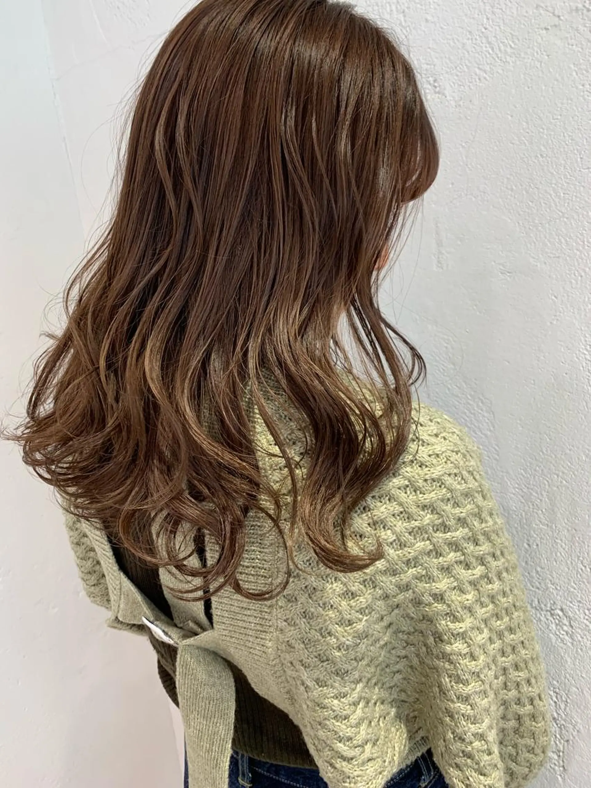 セミロング カラー ベージュカラー ブリーチ ケアカラー 🫧透明感カラー/ ボブ/小笠原🪽のヘアスタイル