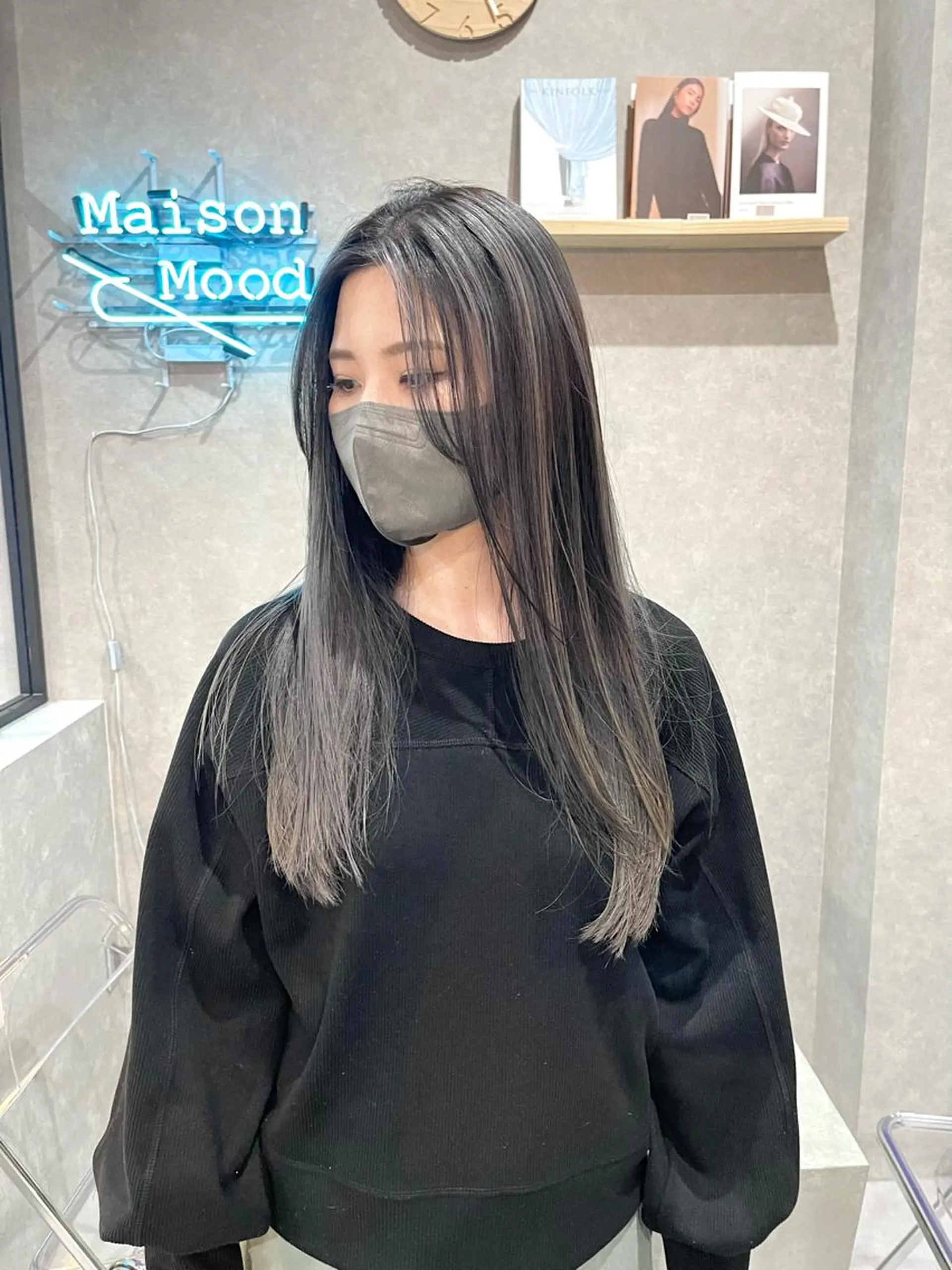 ロング カラー ヘアカラー トリートメント mood tatemachiのヘアスタイル