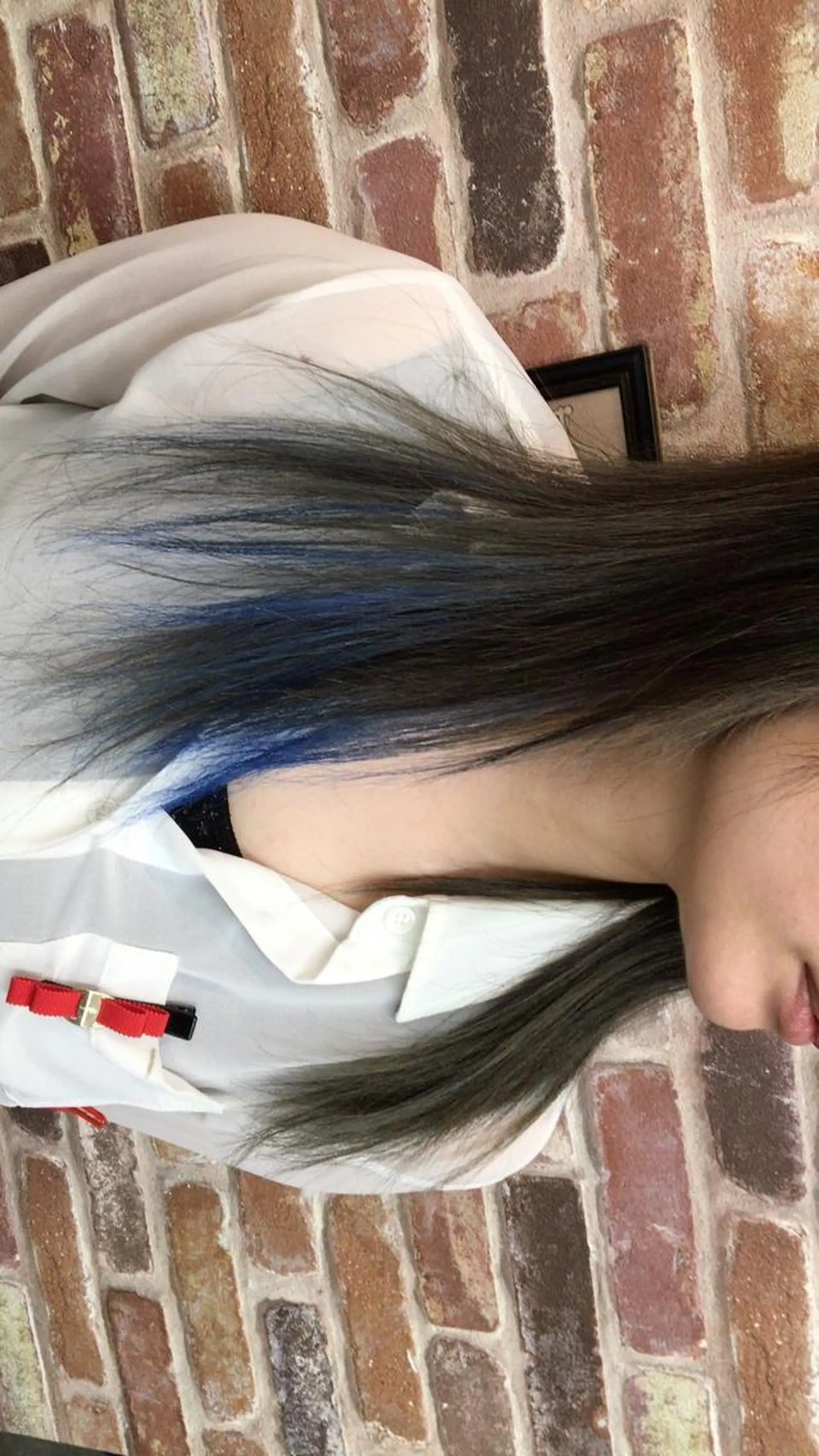 カラー ブルーカラー インナーカラー Gemini所属・hairsolon Geminiのヘアスタイル