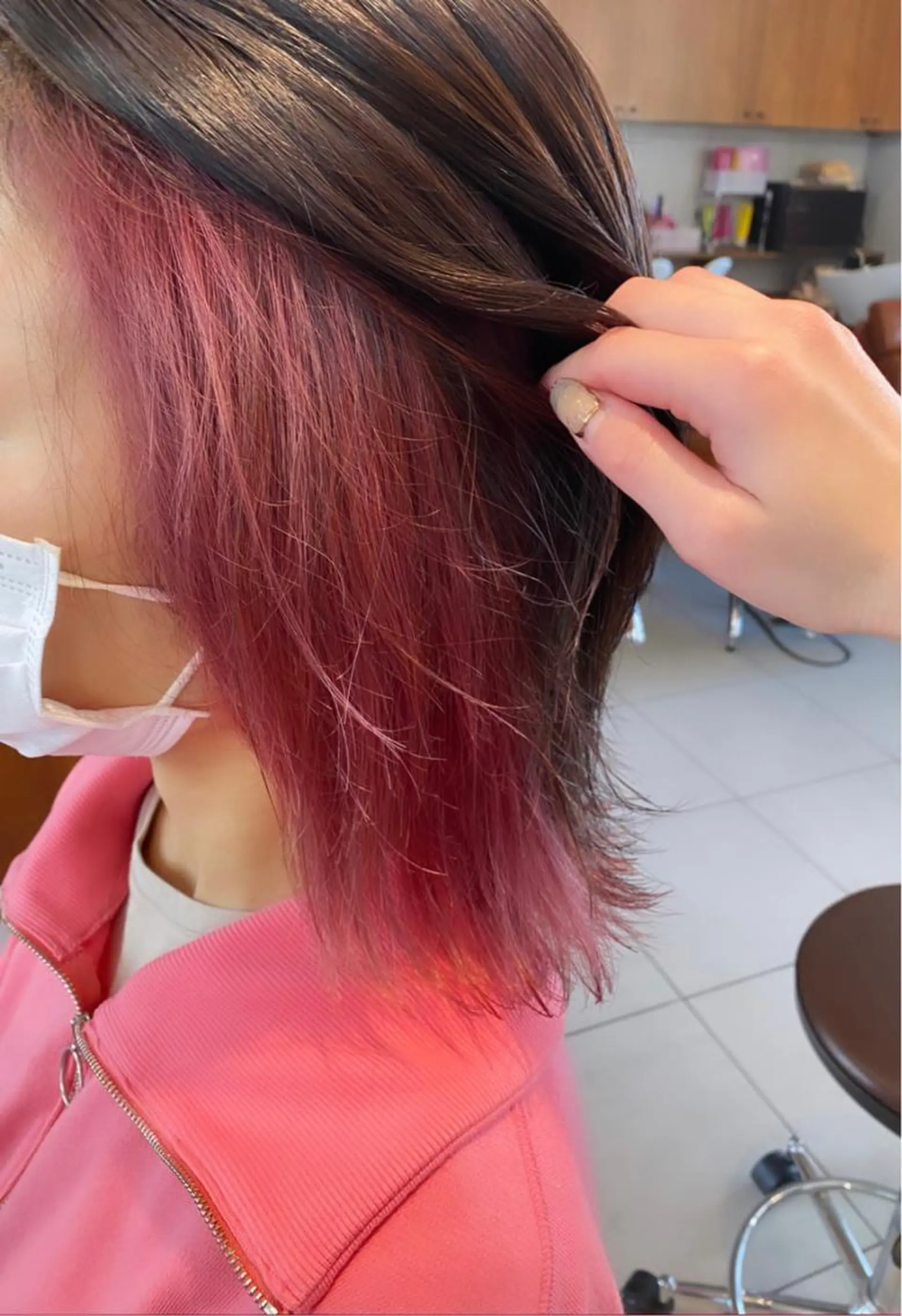 ミディアム ヘアカラー 艶カラー/耳つぼ/ 渡辺奈緒のその他イメージ