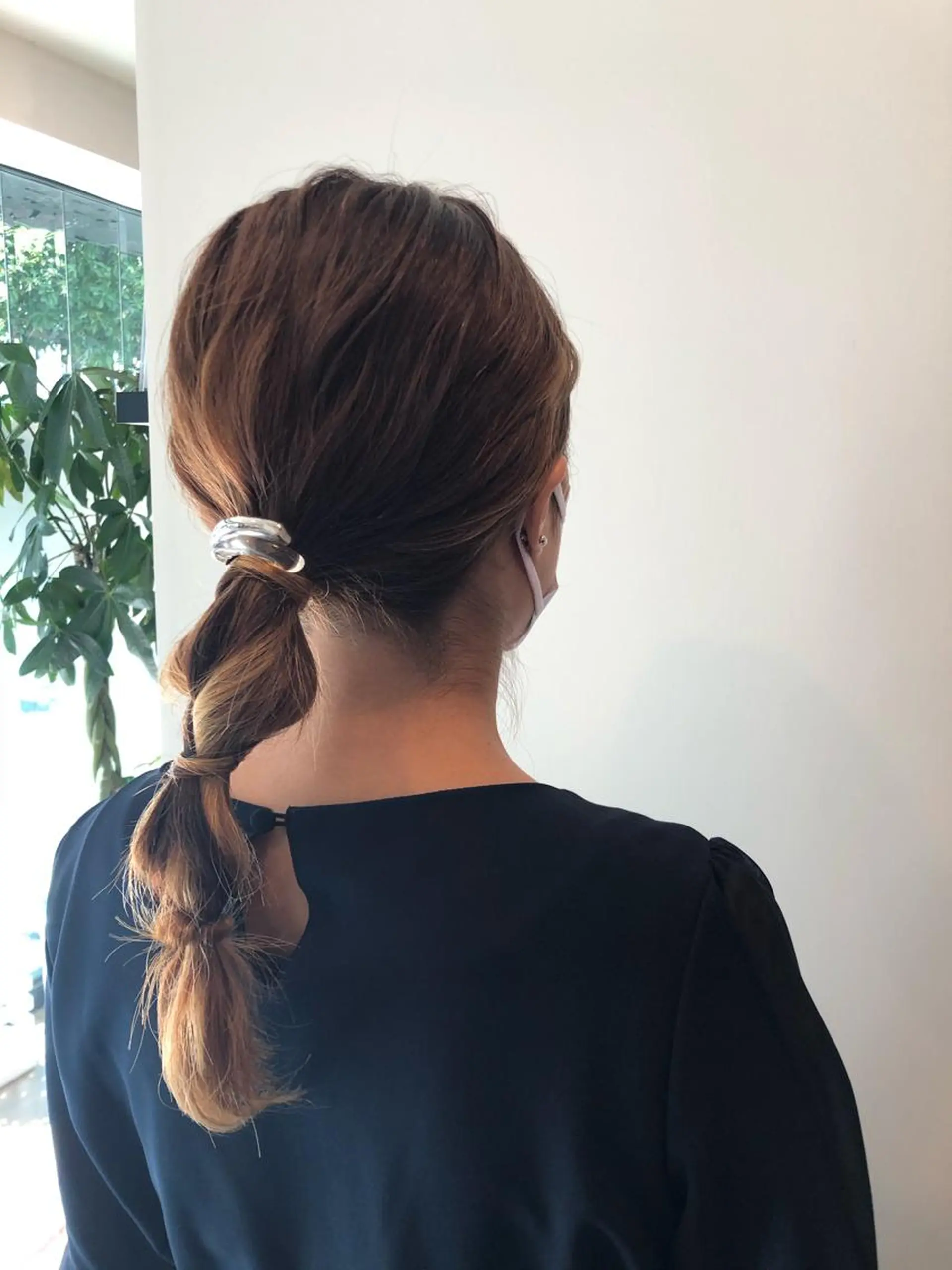 ヘアアレンジ ポニーテール 結婚式・ブライダル Hair&Make Nahoのマツエク・マツパデザイン