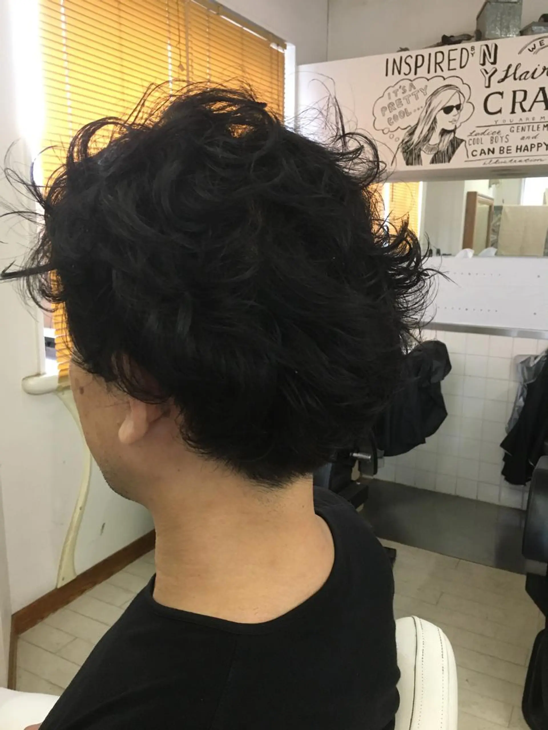 ショート パーマ メンズ フリーランス Ryu-nosukeのヘアスタイル