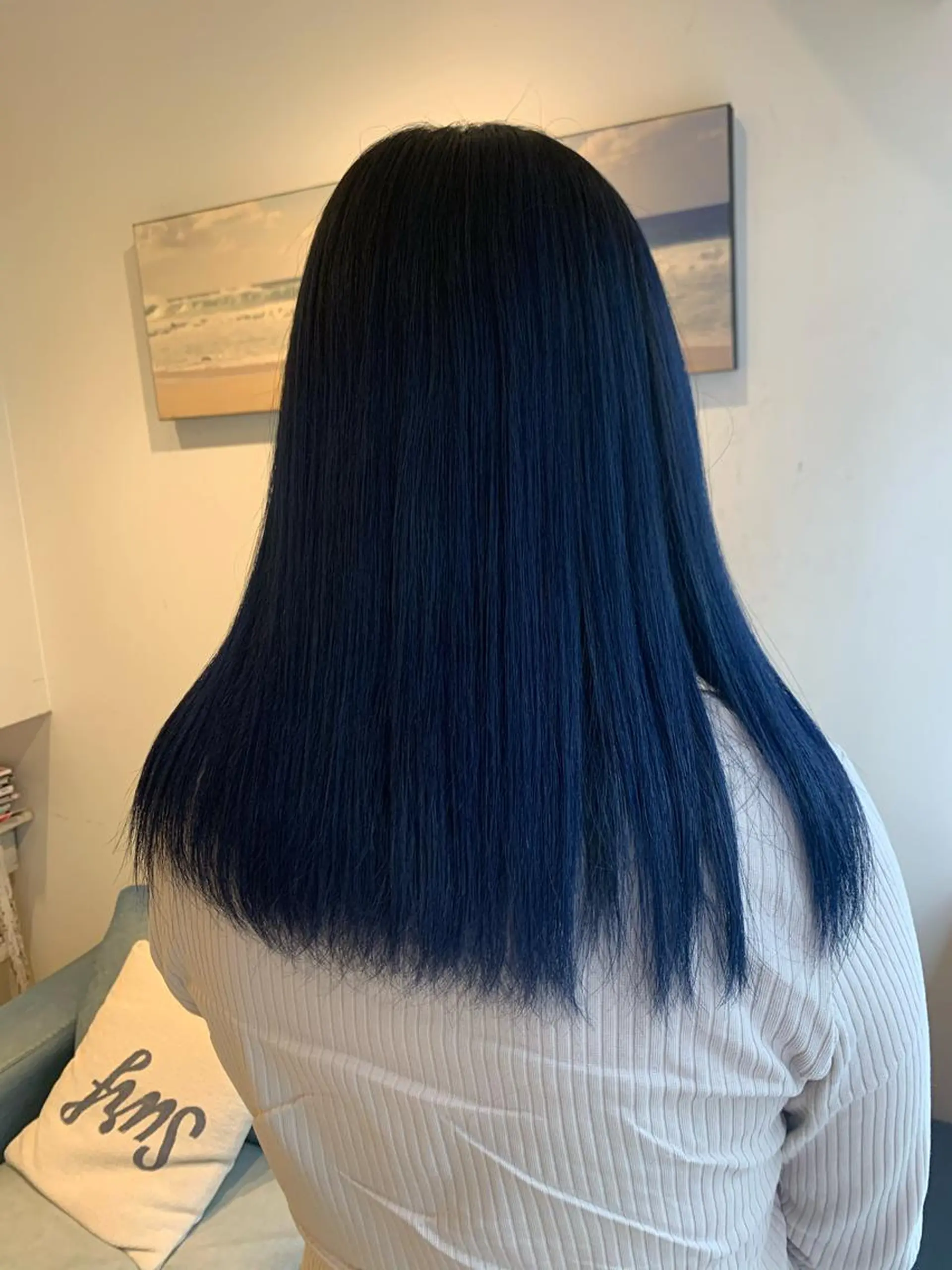 セミロング ヘアカラー トリートメント 渋谷ハイトーン/ デザインカラー阿部のヘアスタイル