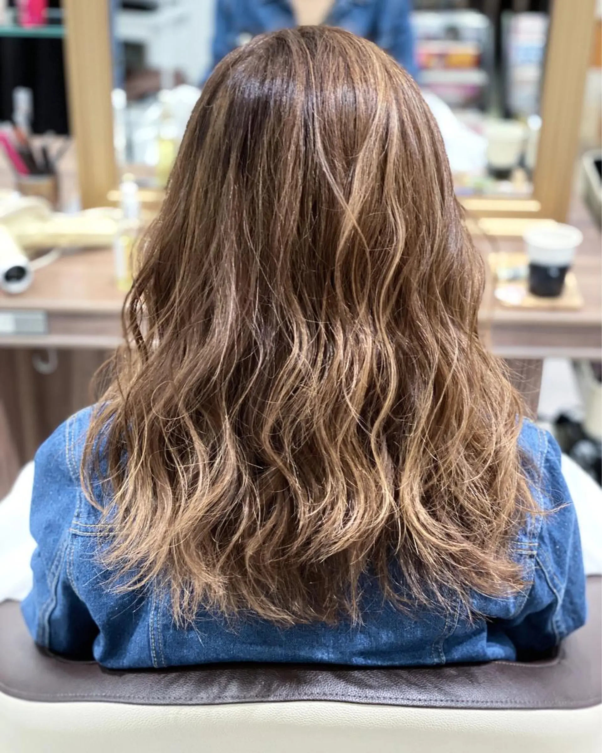 セミロング カラー ハイライトカラー ハイライト 💎大人ハイライト 💎上杉一也💎のヘアスタイル