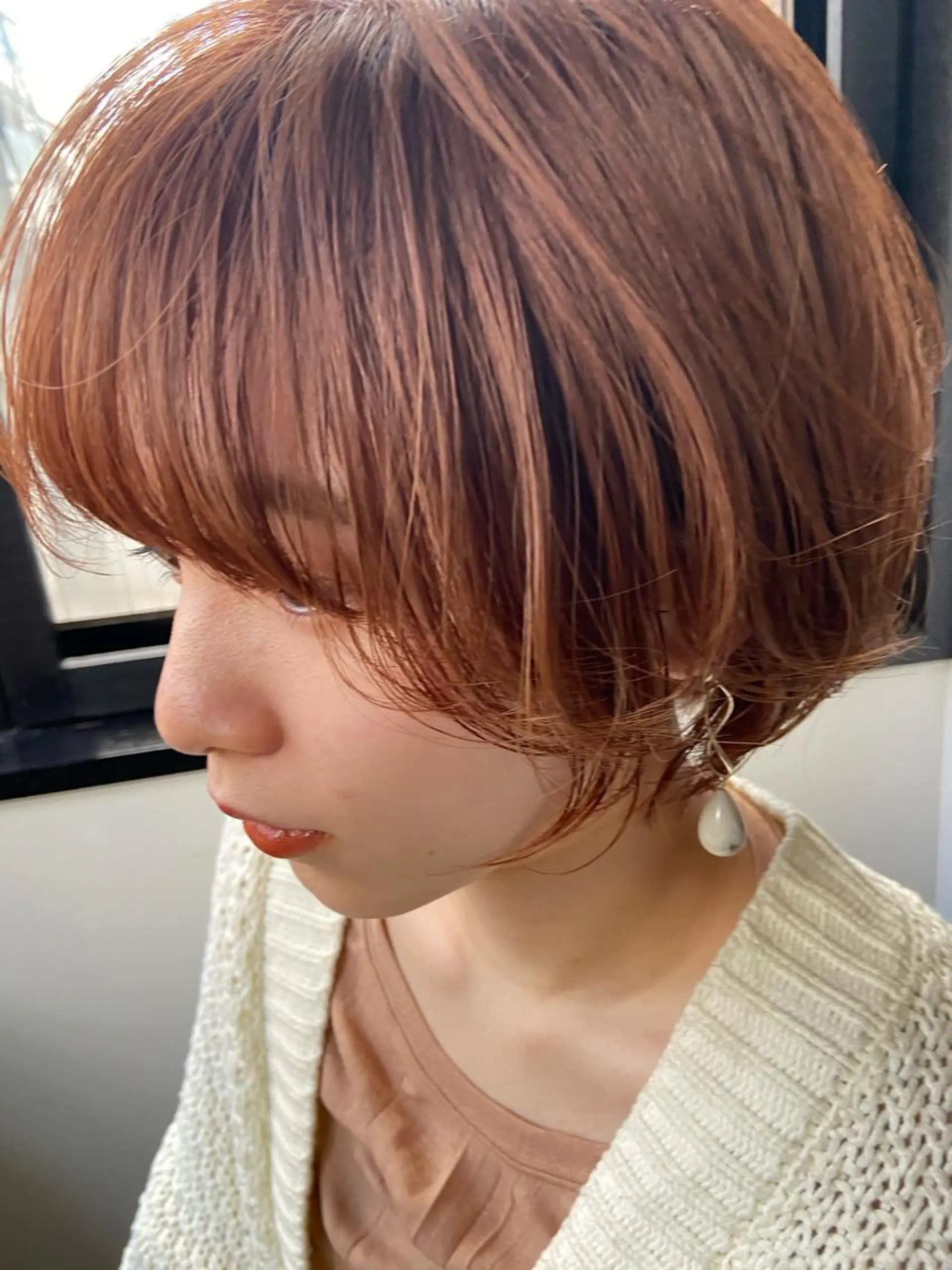 ショート カラー ヘアアレンジ 丸みショート ショートヘア カット 田中 あやなのヘアスタイル