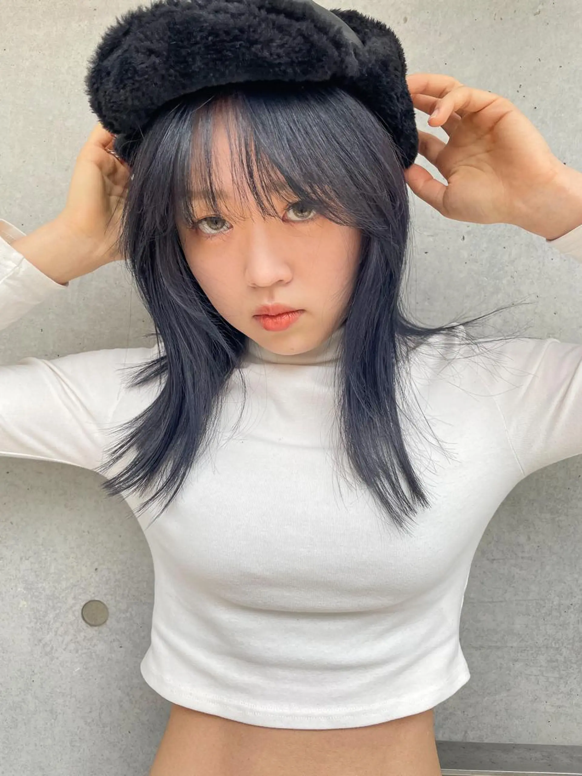 セミロング ヘアカラー nessヤマサキ リュウタのヘアスタイル