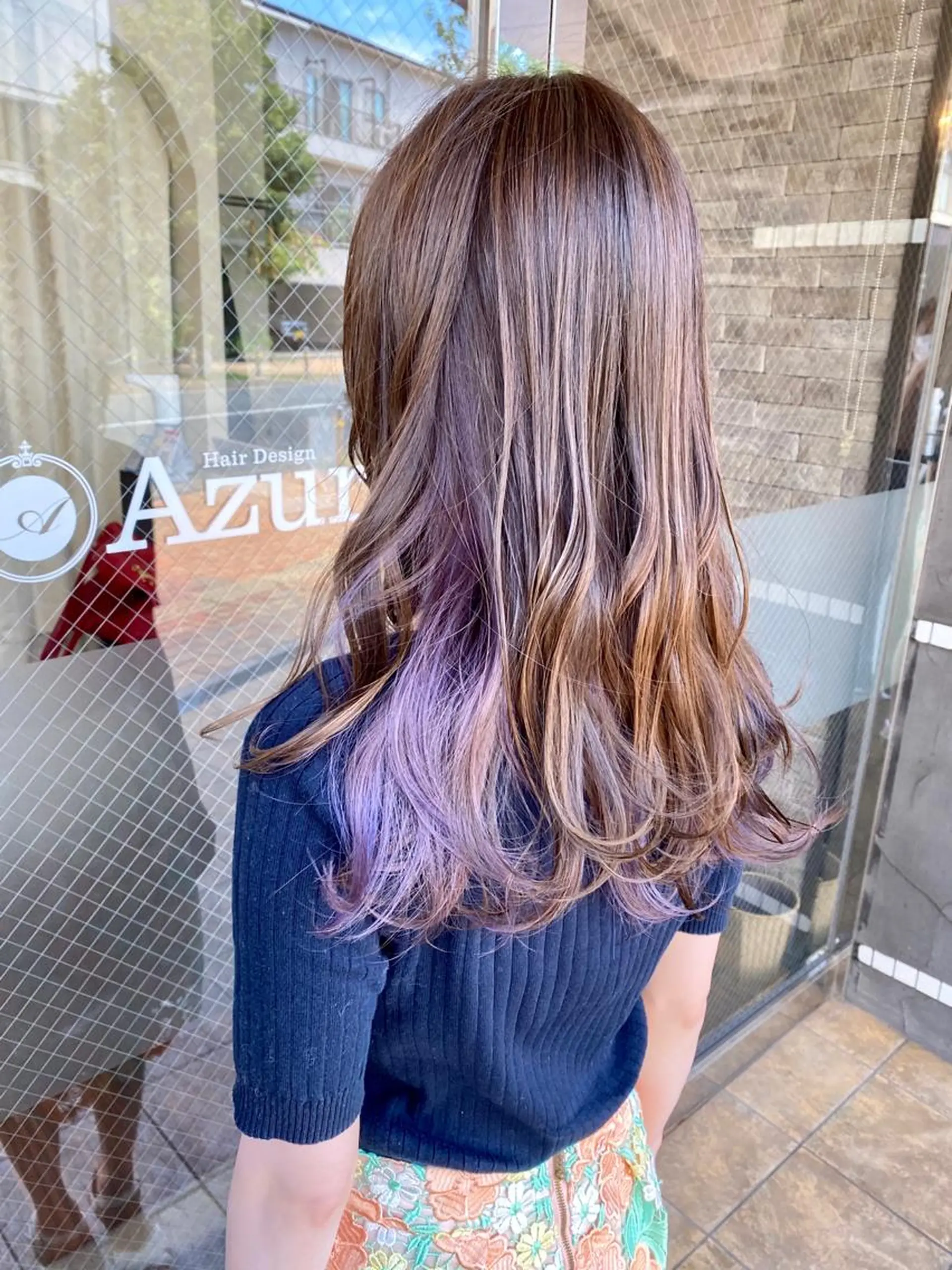 セミロング カラー ヘッドスパ 美髪 カラーリストのヘアスタイル