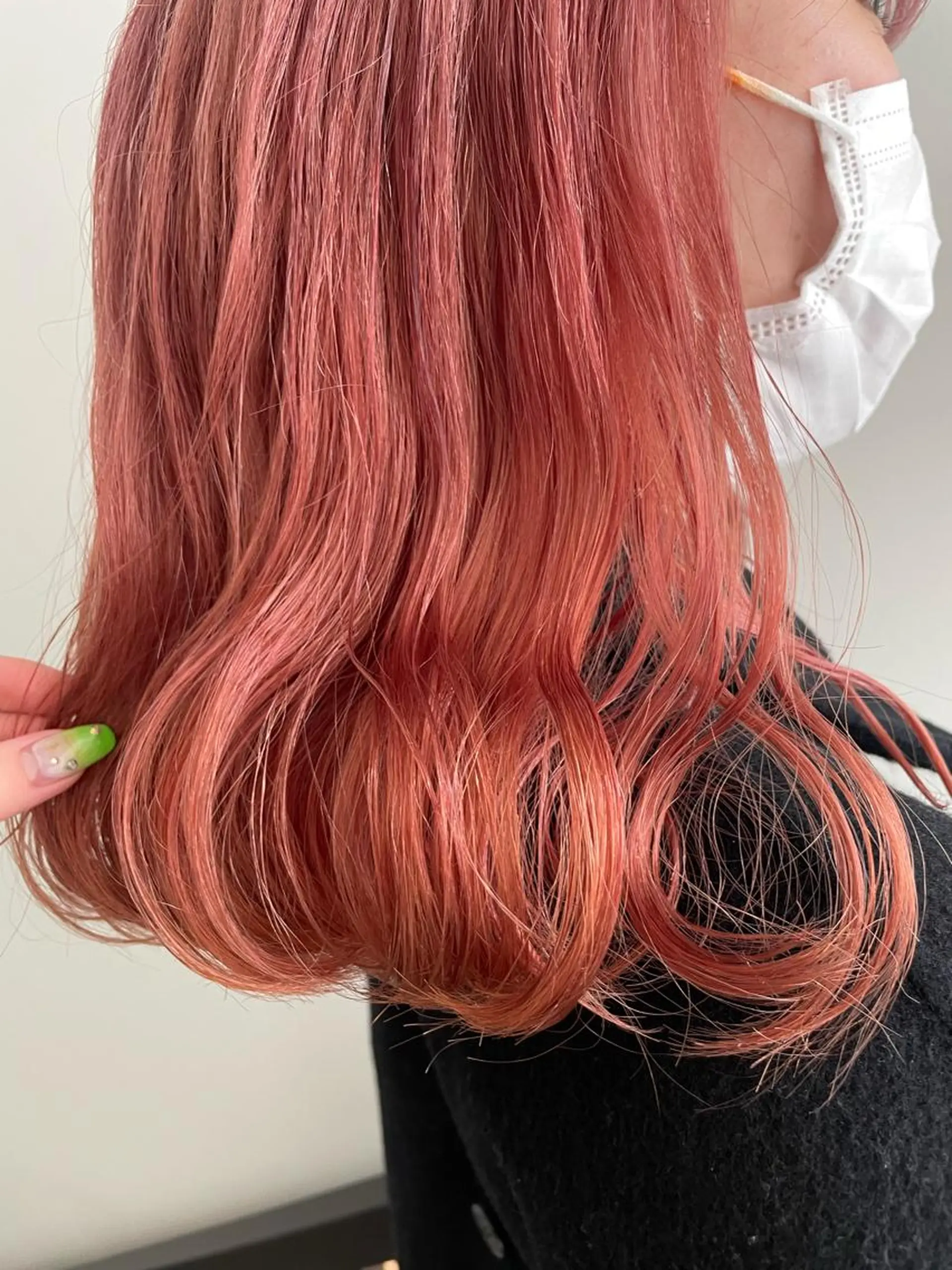 カラー ピンクカラー ヘアカラー hair&nail ☯️アイリ☯️のネイルデザイン