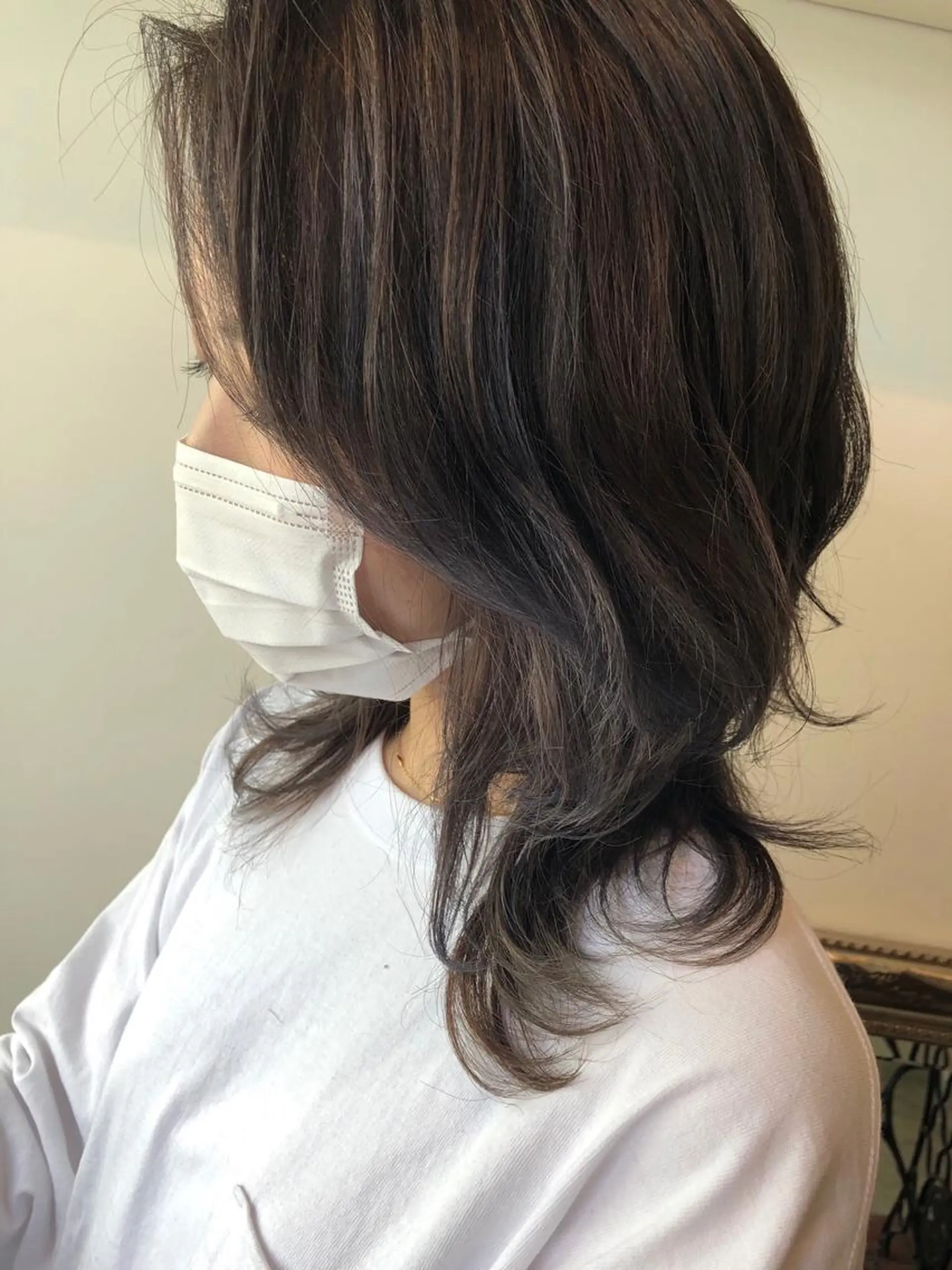 ミディアム カラー ハイライトカラー ハイライト ヘアカラー トリートメント 💐パーソナルカラー /市橋加菜💐のヘアスタイル