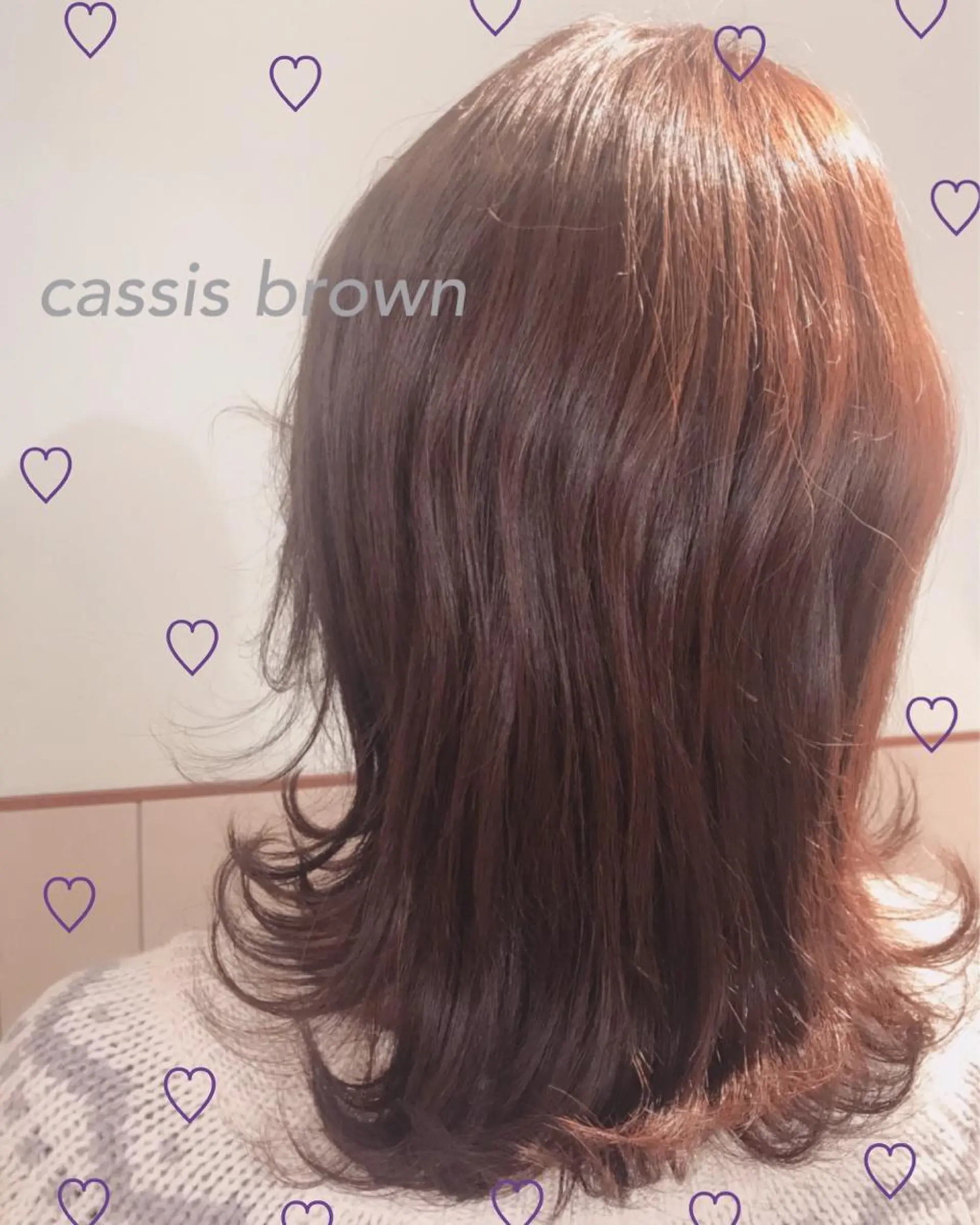 ミディアム カラー ブラウンカラー コマツリサ ROCCO eastのヘアスタイル