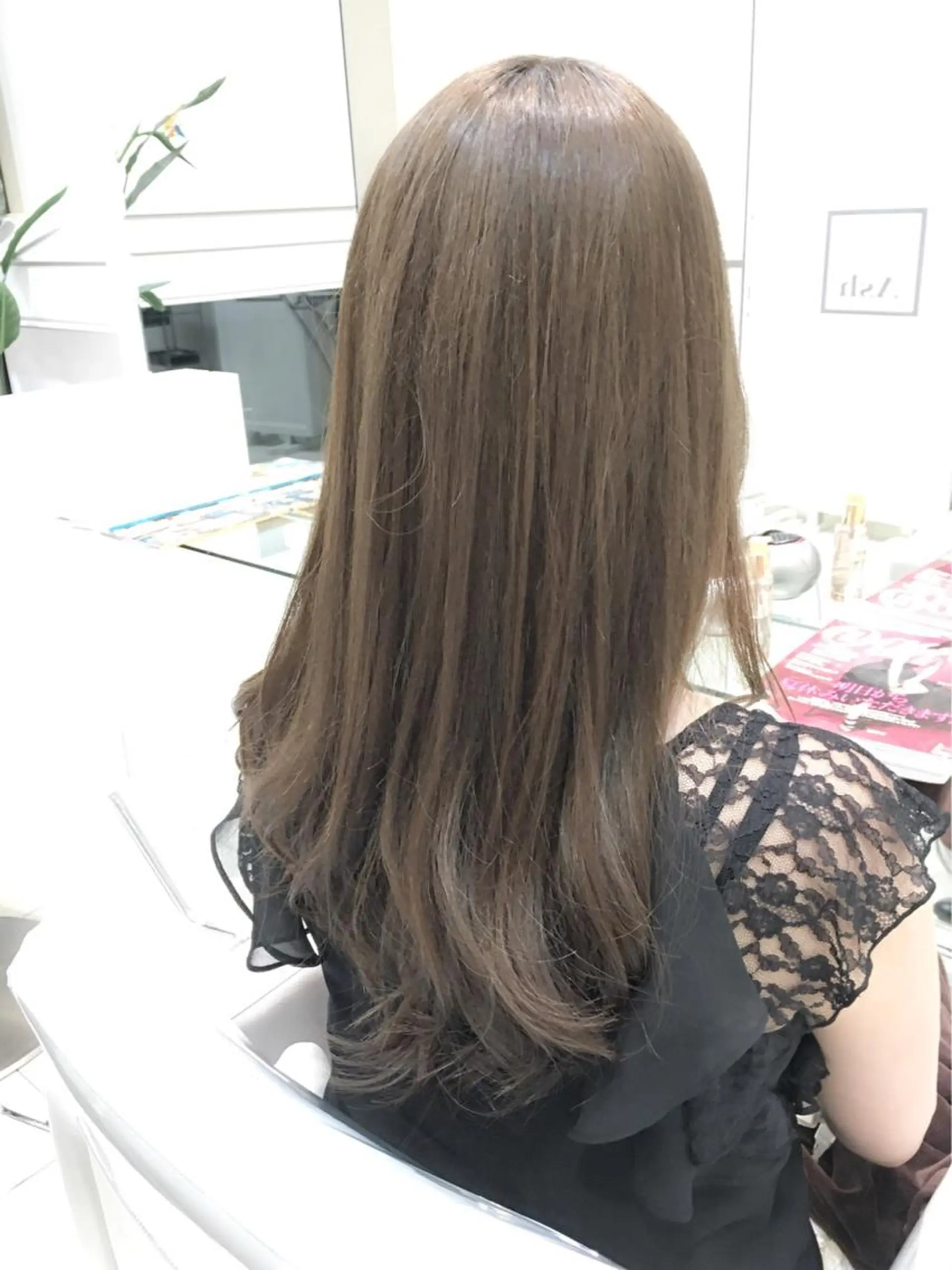 ロング カラー グレージュ イルミナカラー カット ヘアカラー トリートメント 縮毛矯正/髪質改善 /ブリーチ/東陽町✨のヘアスタイル