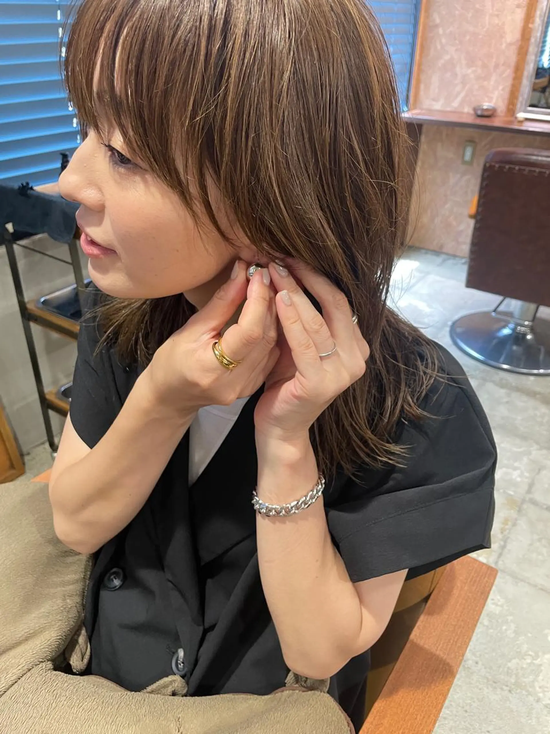 ロング カット ヘアカラー トリートメント さの あやねのヘアスタイル