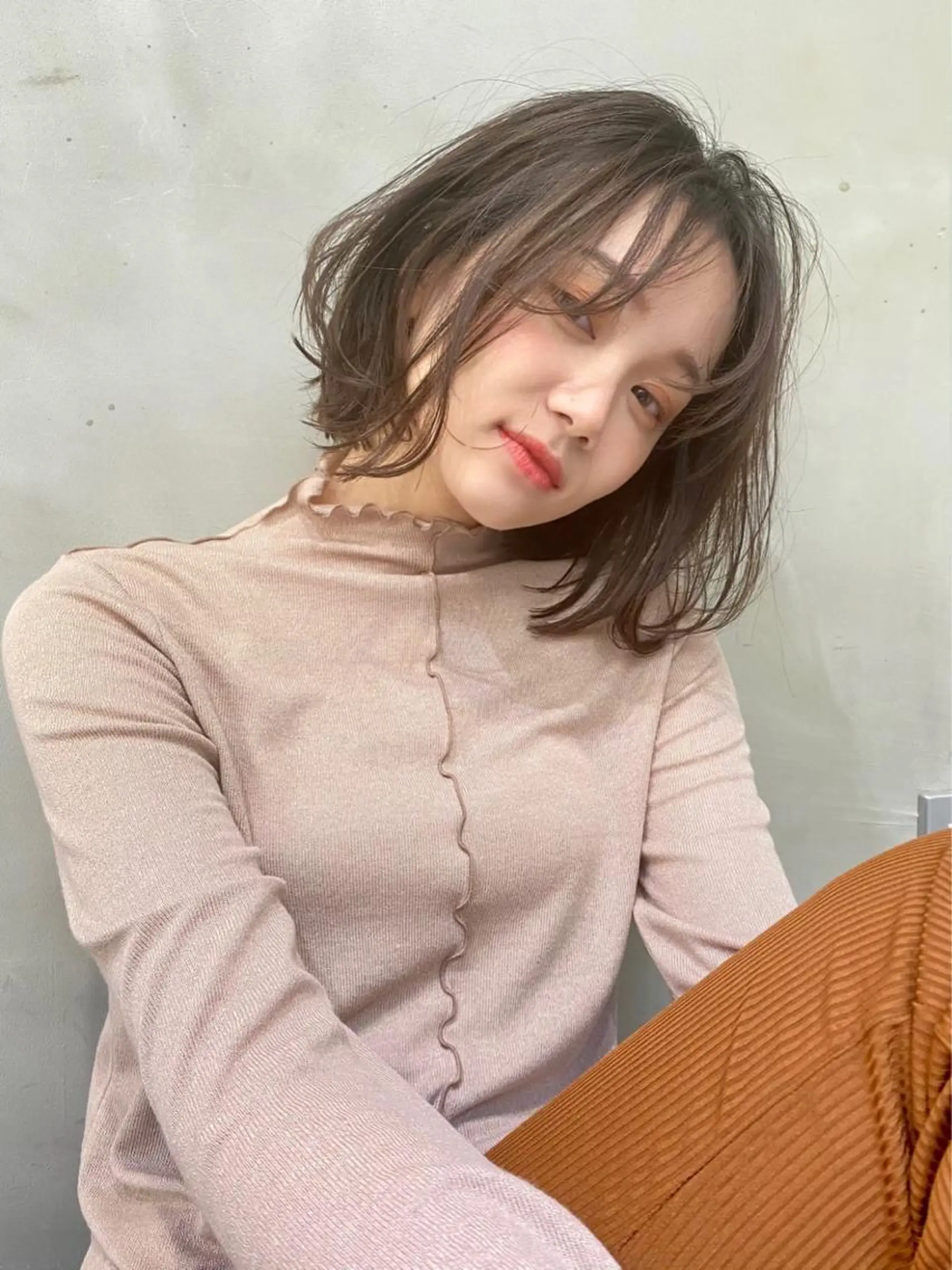 ミディアム ヘアカラー トリートメント レイヤーカット🫧 ／髪質改善✨TOWAのヘアスタイル