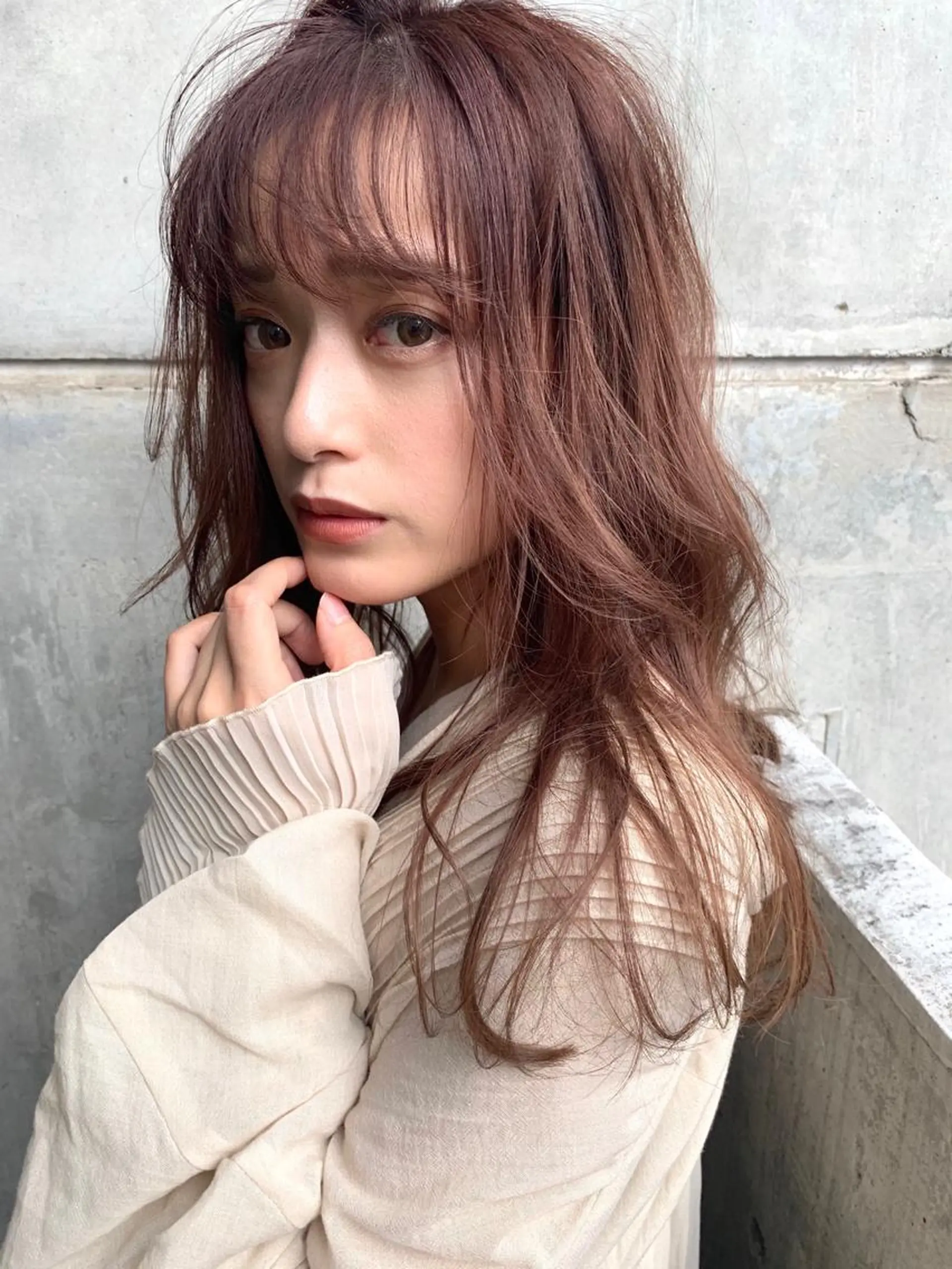 セミロング 髪質改善/縮毛/新宿 🫧SUZUKA🫧のヘアスタイル