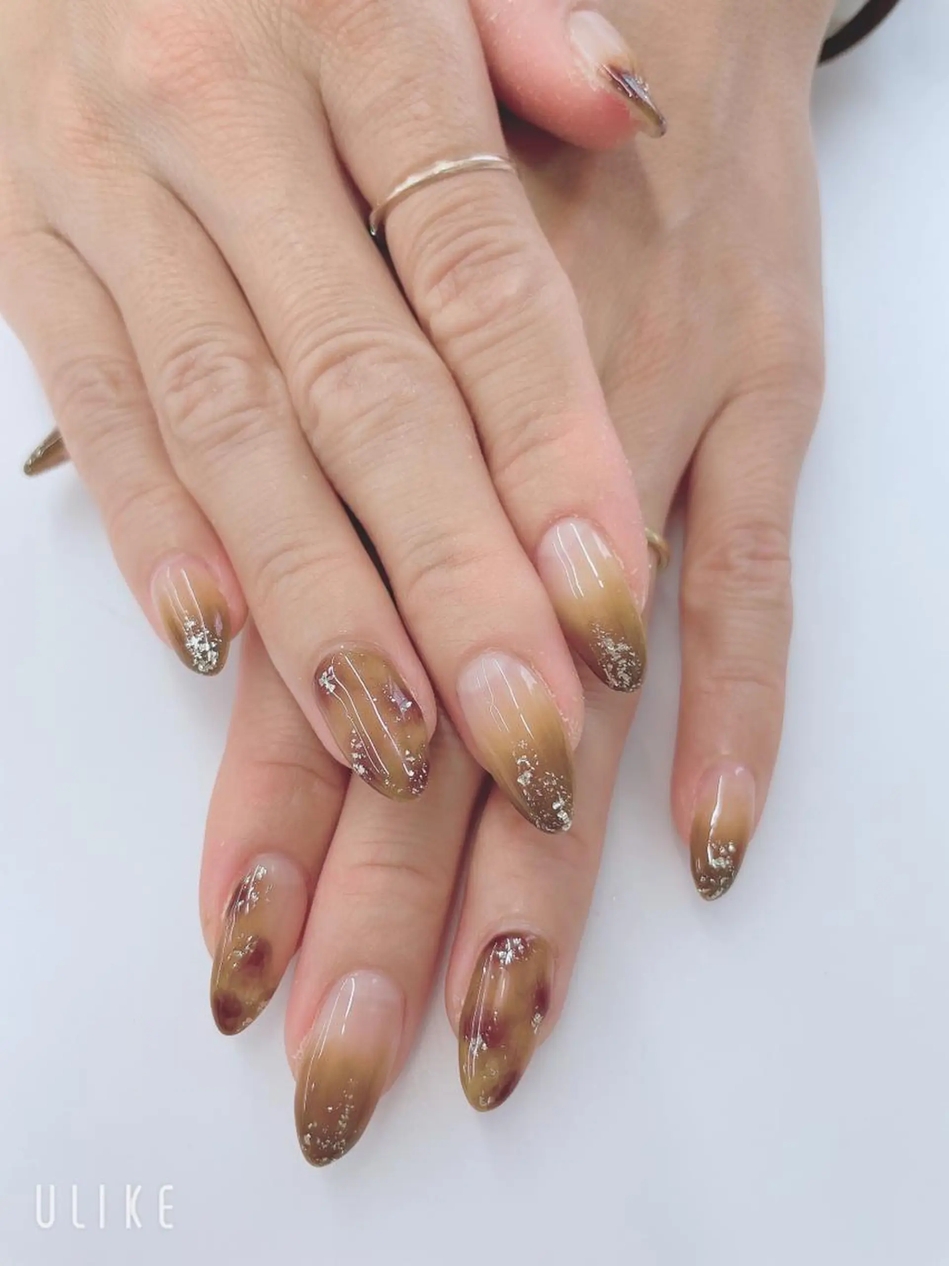 ネイル べっ甲ネイル ハンドネイル Nail room Lunaのネイルデザイン