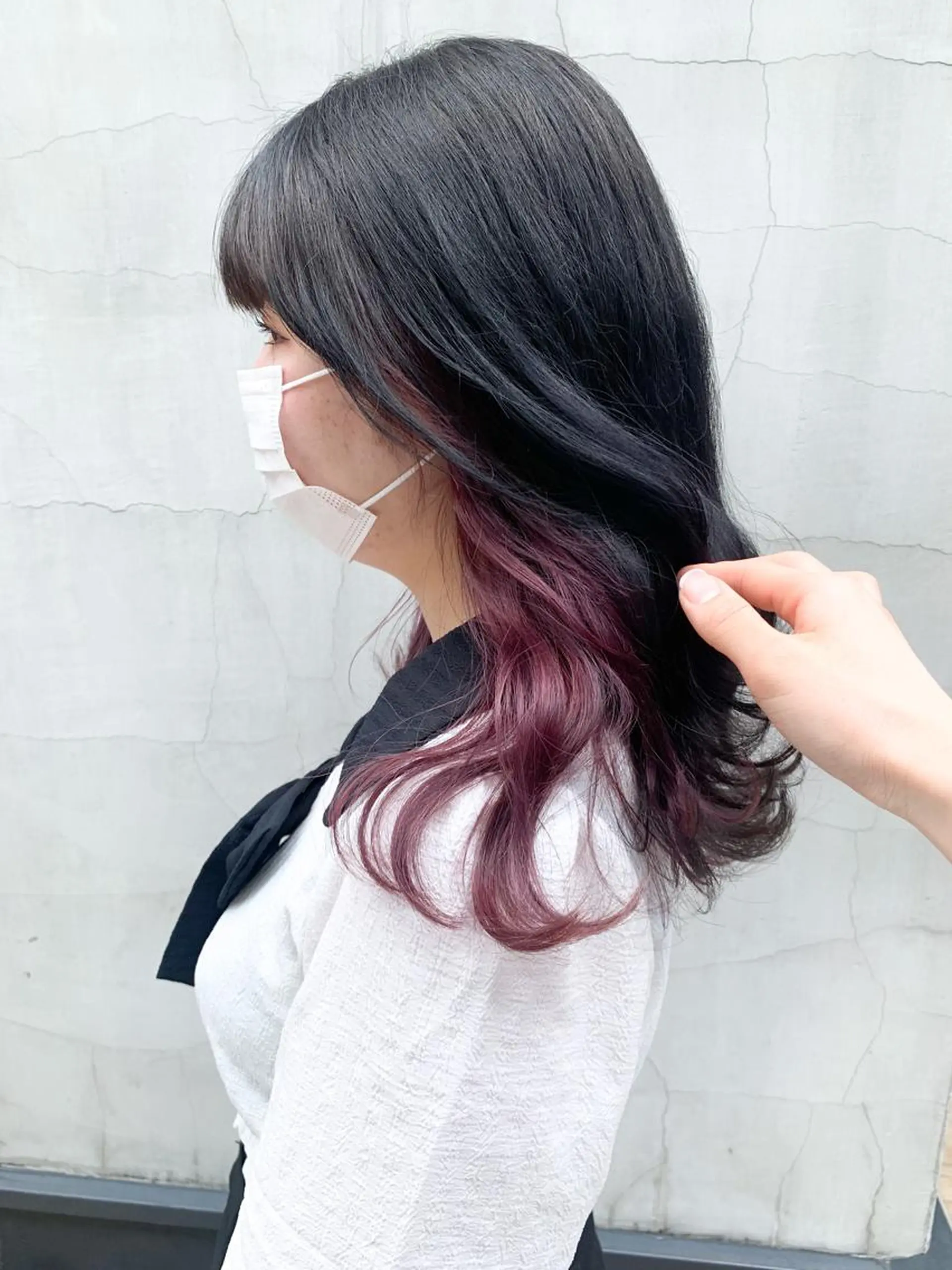 セミロング カラー ヘアアレンジ ヘアカラー トリートメント yuka .のヘアスタイル