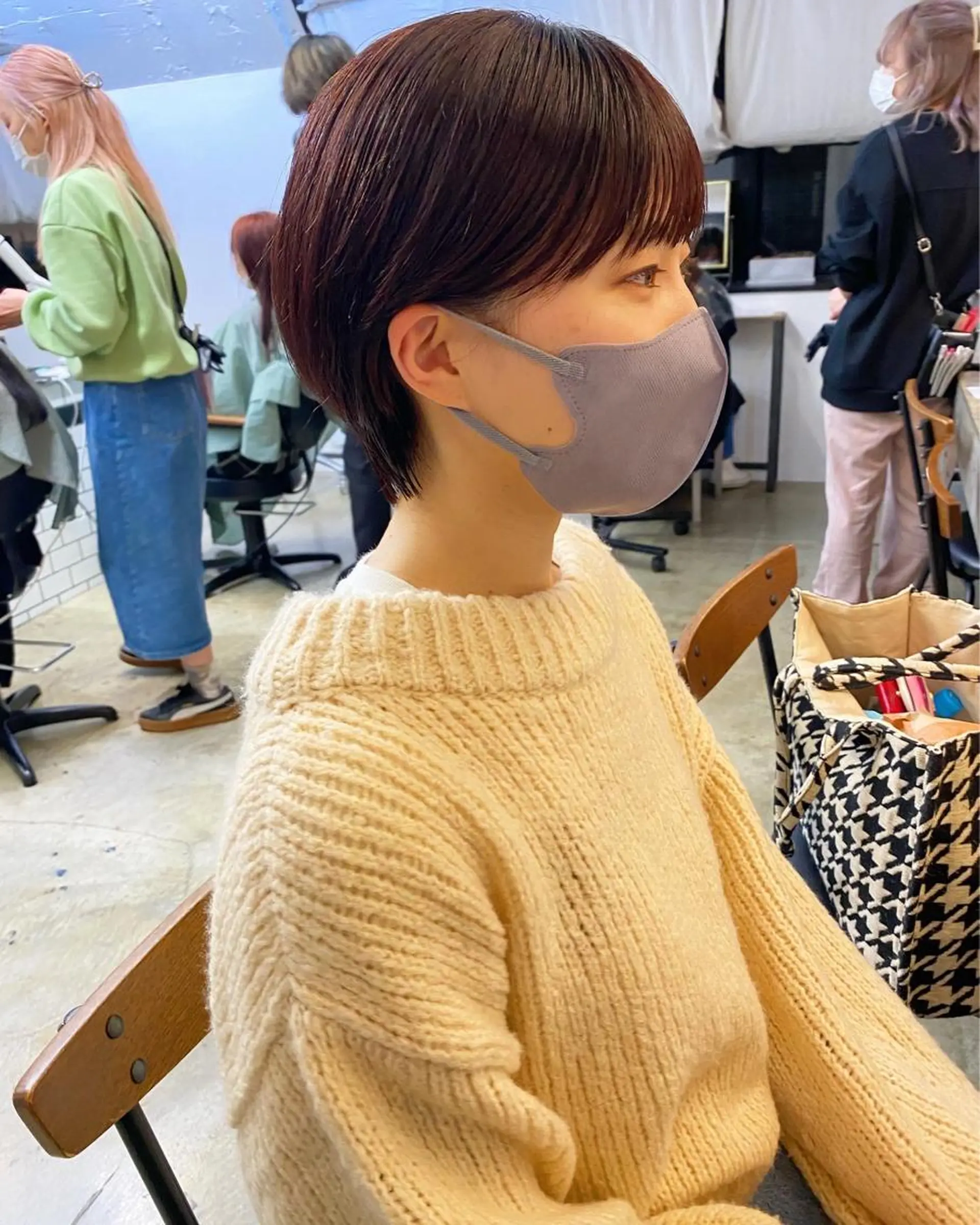 ショート カラー カット ヘアカラー トリートメント IVORY.所属・🟩白髪ぼかし/ボブ /ショートヘア/大司のヘアスタイル