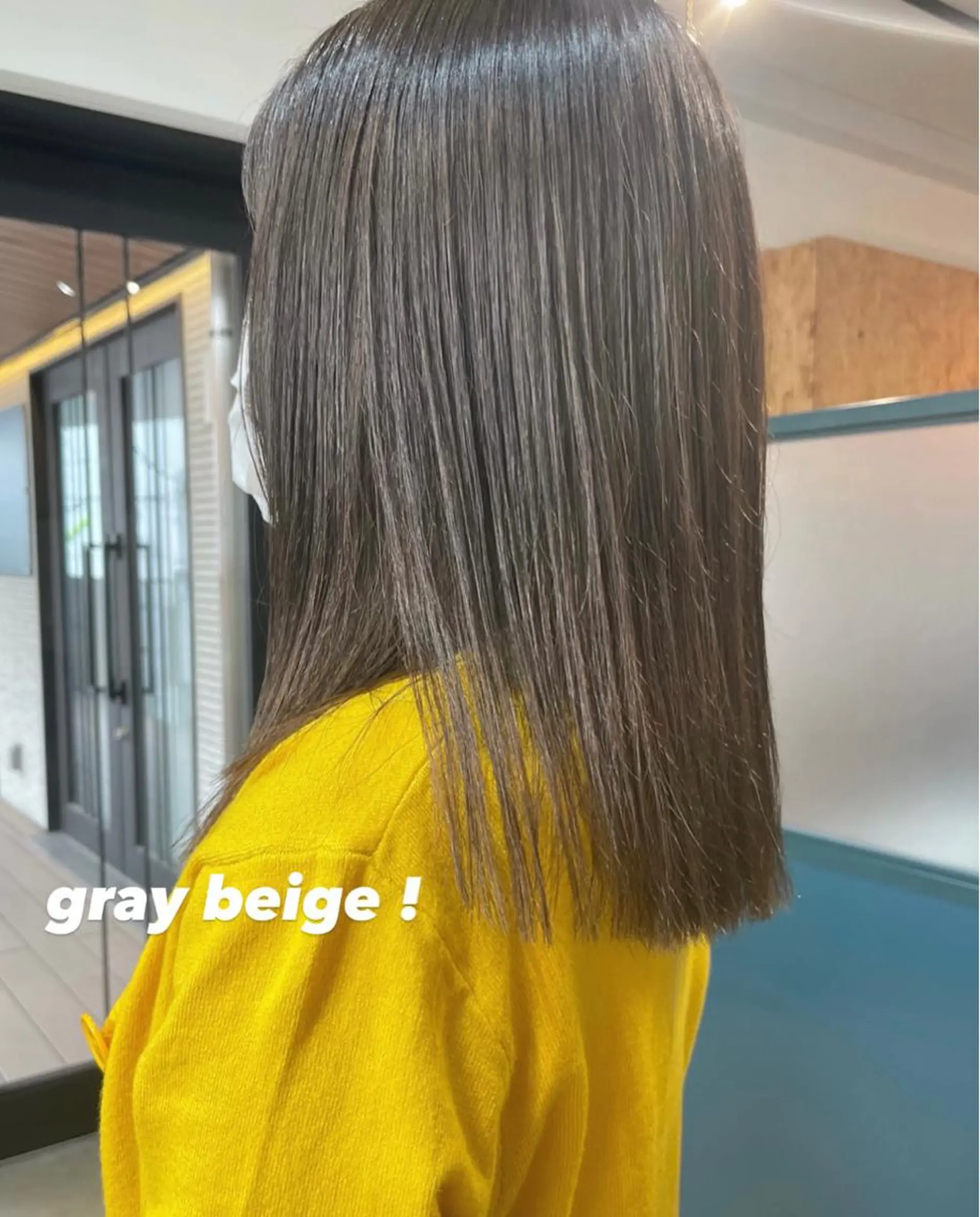 ミディアム カラー パーマ ヘアアレンジ ネイル マツエク・マツパ ベージュカラー グレージュ トレンド眉🌈✨ arisaのマツエク・マツパデザイン