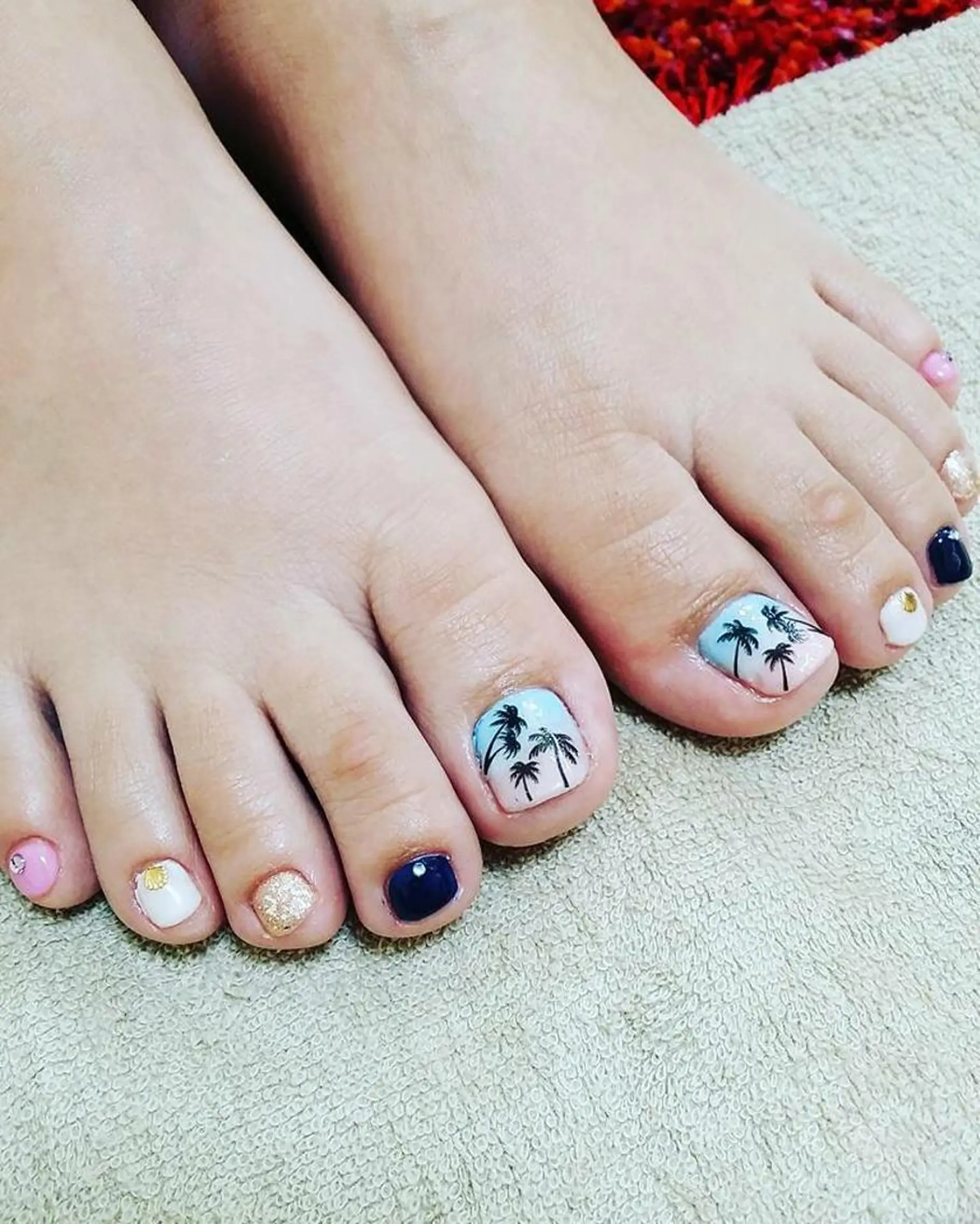 ネイル フットネイル ジェルネイル フットネイル Masuko Yasukaのネイルデザイン