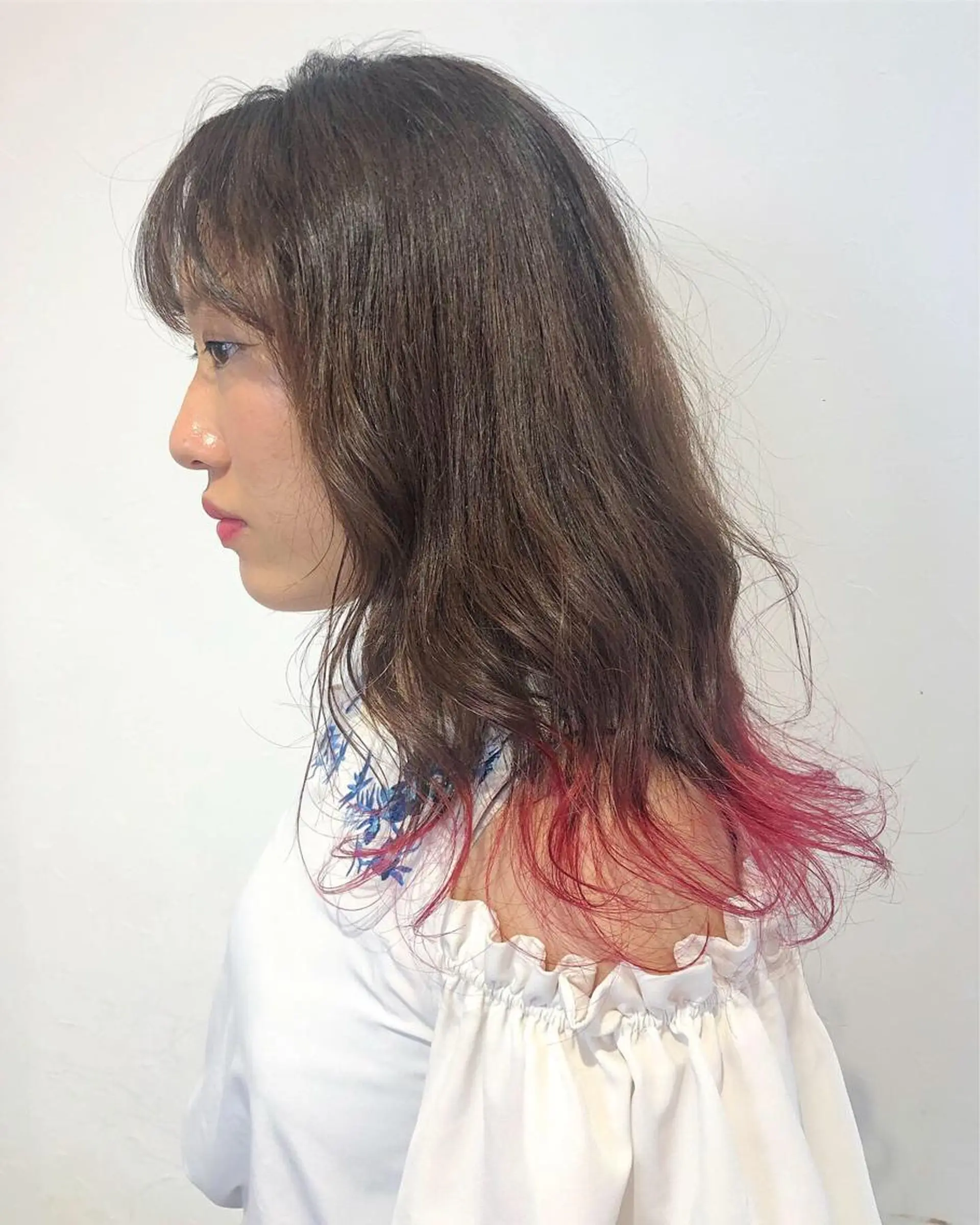 セミロング カラー ヘアアレンジ 【池袋/スパイキー ショート】ⓝⓘⓜⓤのヘアスタイル