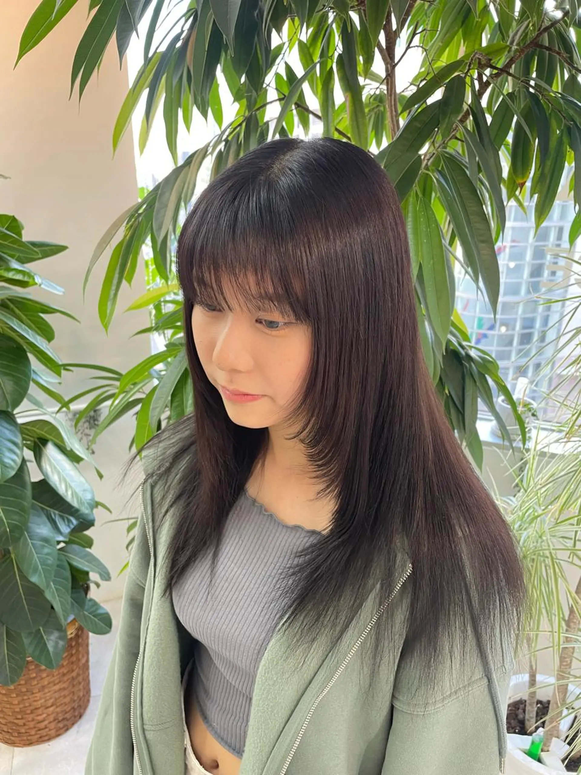 ロング カラー 沖見 颯斗のヘアスタイル