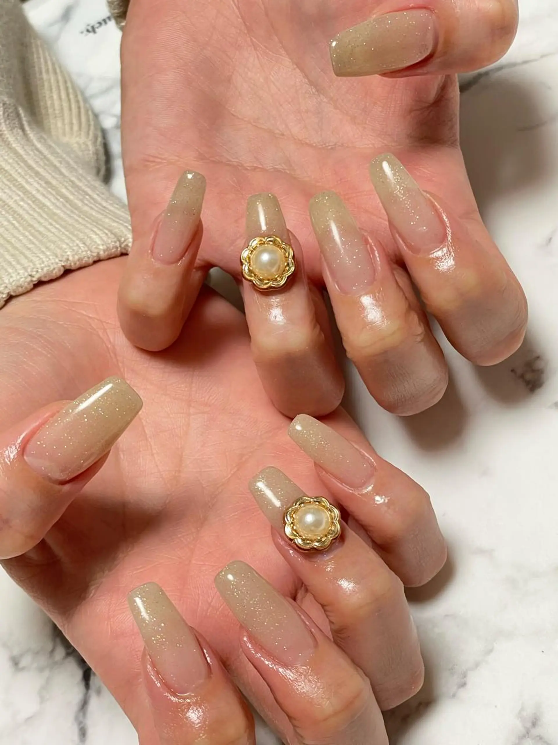 ネイル 長さ出し private salon NIKOのネイルデザイン