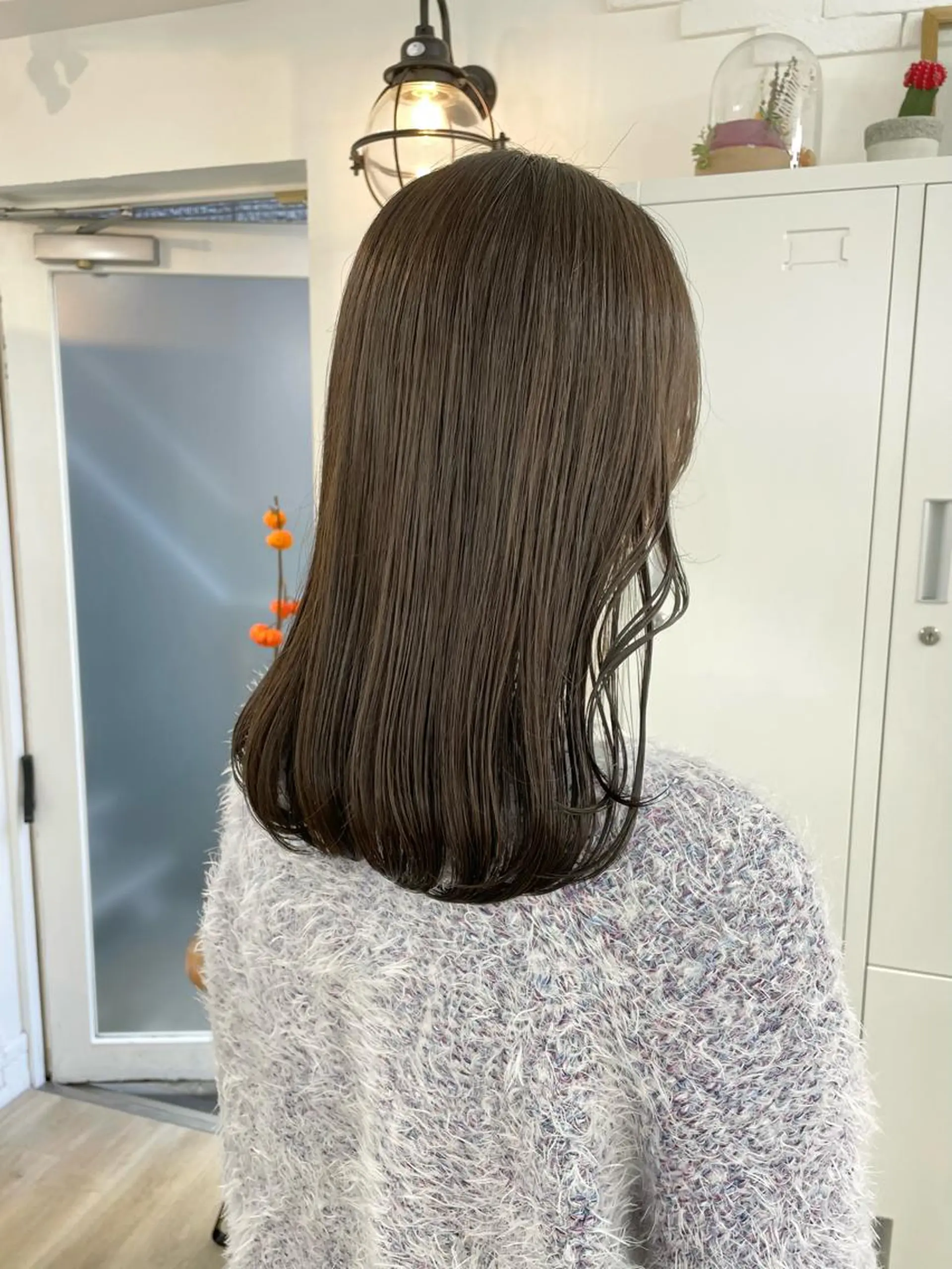 セミロング ヘアカラー トリートメント 🌼たけや みのり🌿のヘアスタイル