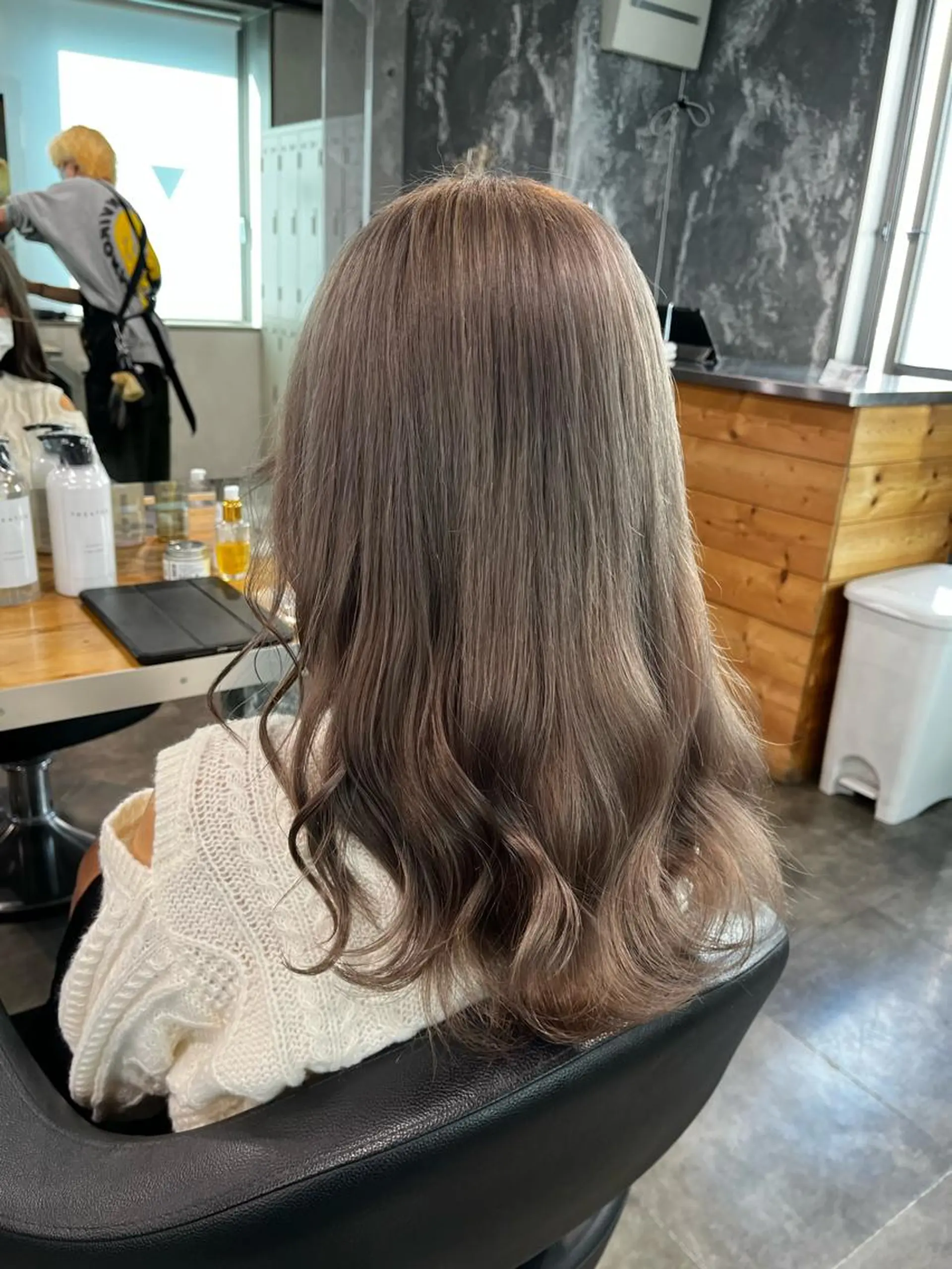 ロング ヘアカラー ヘッドスパ ヘアセット I S所属・🌿透明感カラー‪ 縮毛矯正✨かずきのヘアスタイル