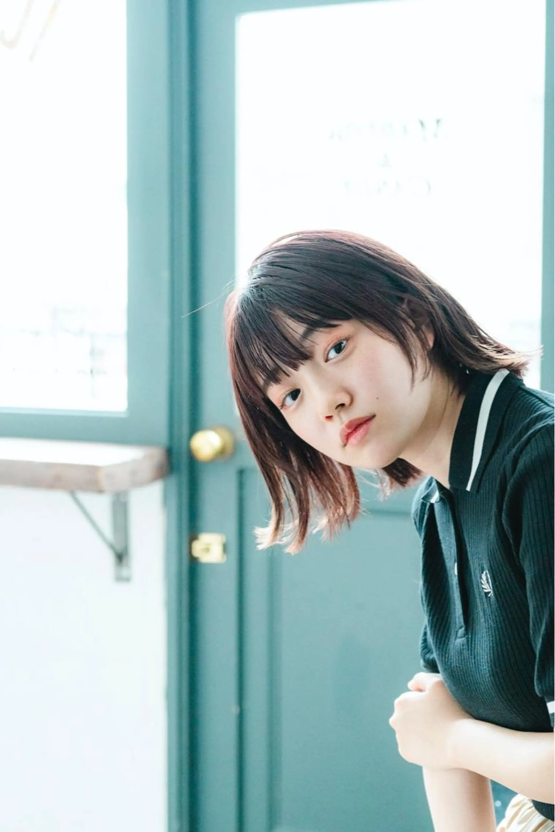 ミディアム カラー ボブ カット トリートメント 志賀 大倫のヘアスタイル