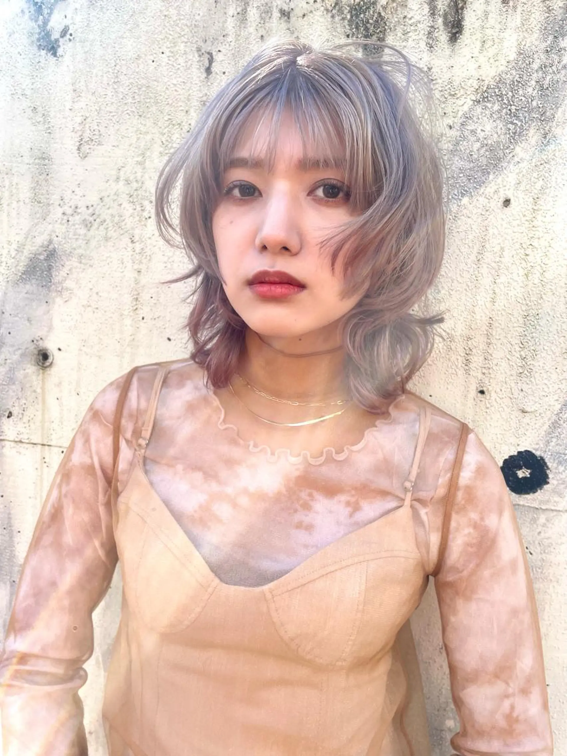 ミディアム カラー 美髪矯正/ハイトーン 🪸🩰ヒナコのヘアスタイル