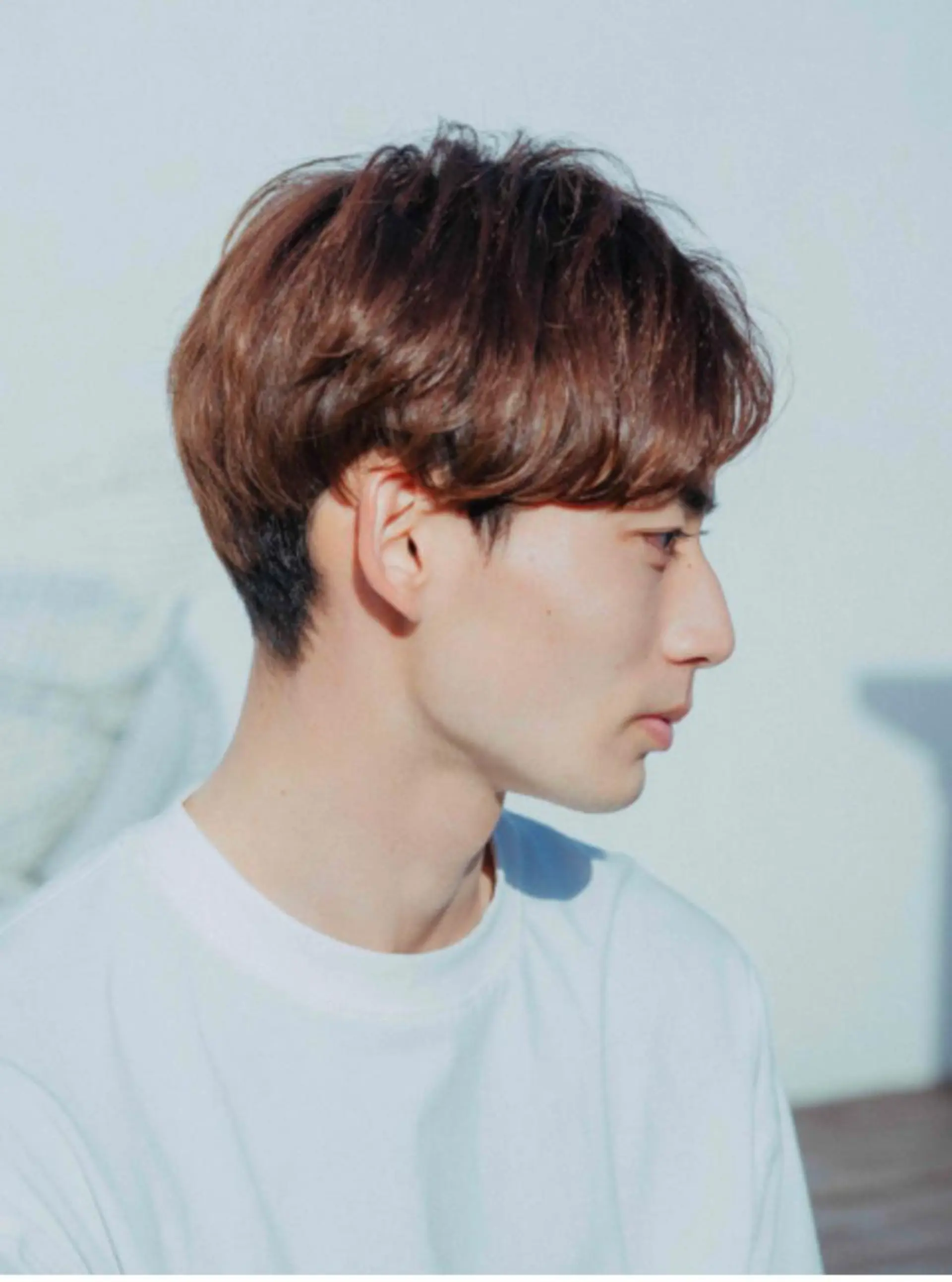 メンズ カット ヘッドスパ ブリーチなしWカラー /酸性ストレート河本のヘアスタイル