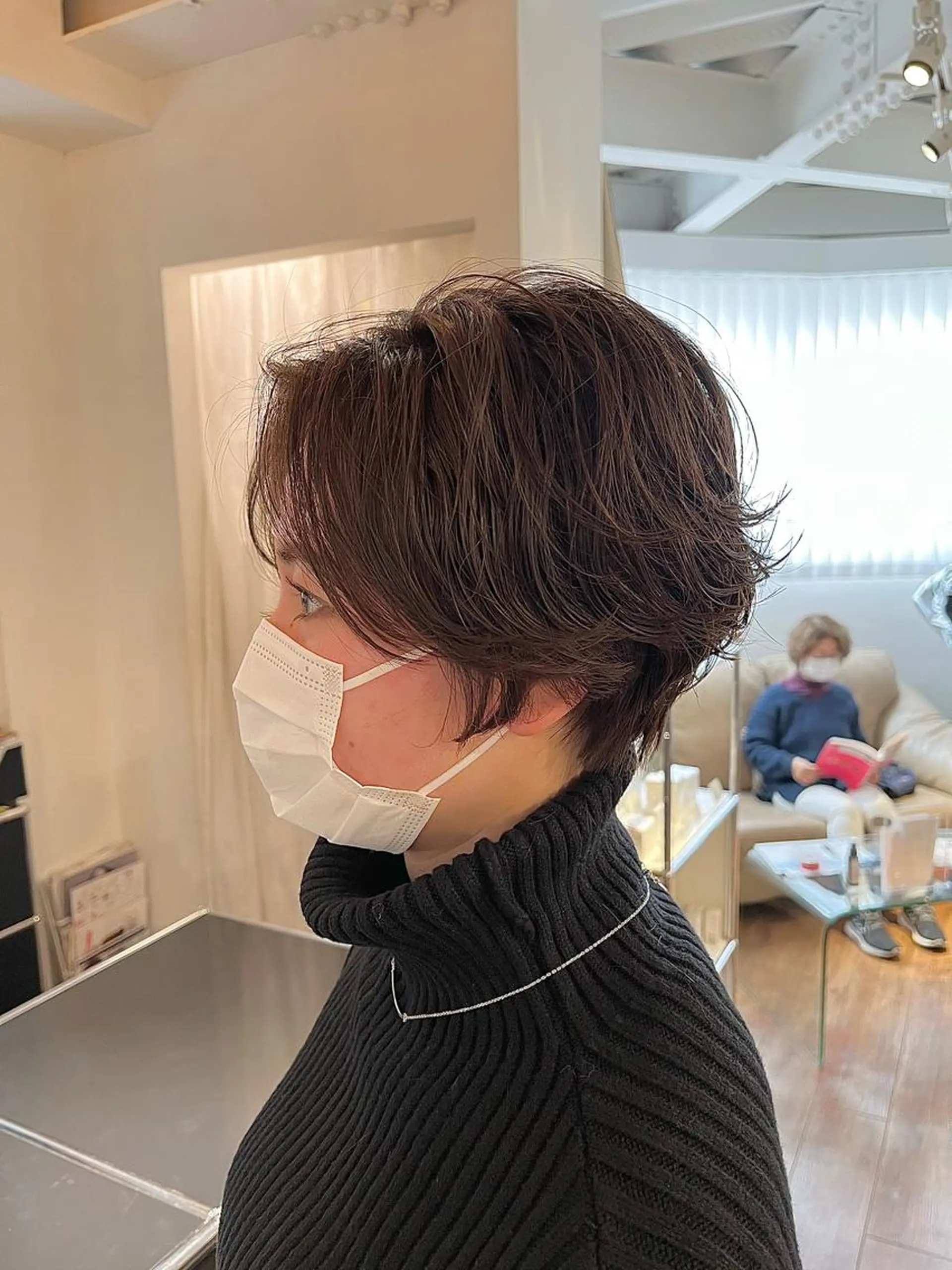 ショート コテ巻きパーマ/韓国 パーマ/佐野のヘアスタイル