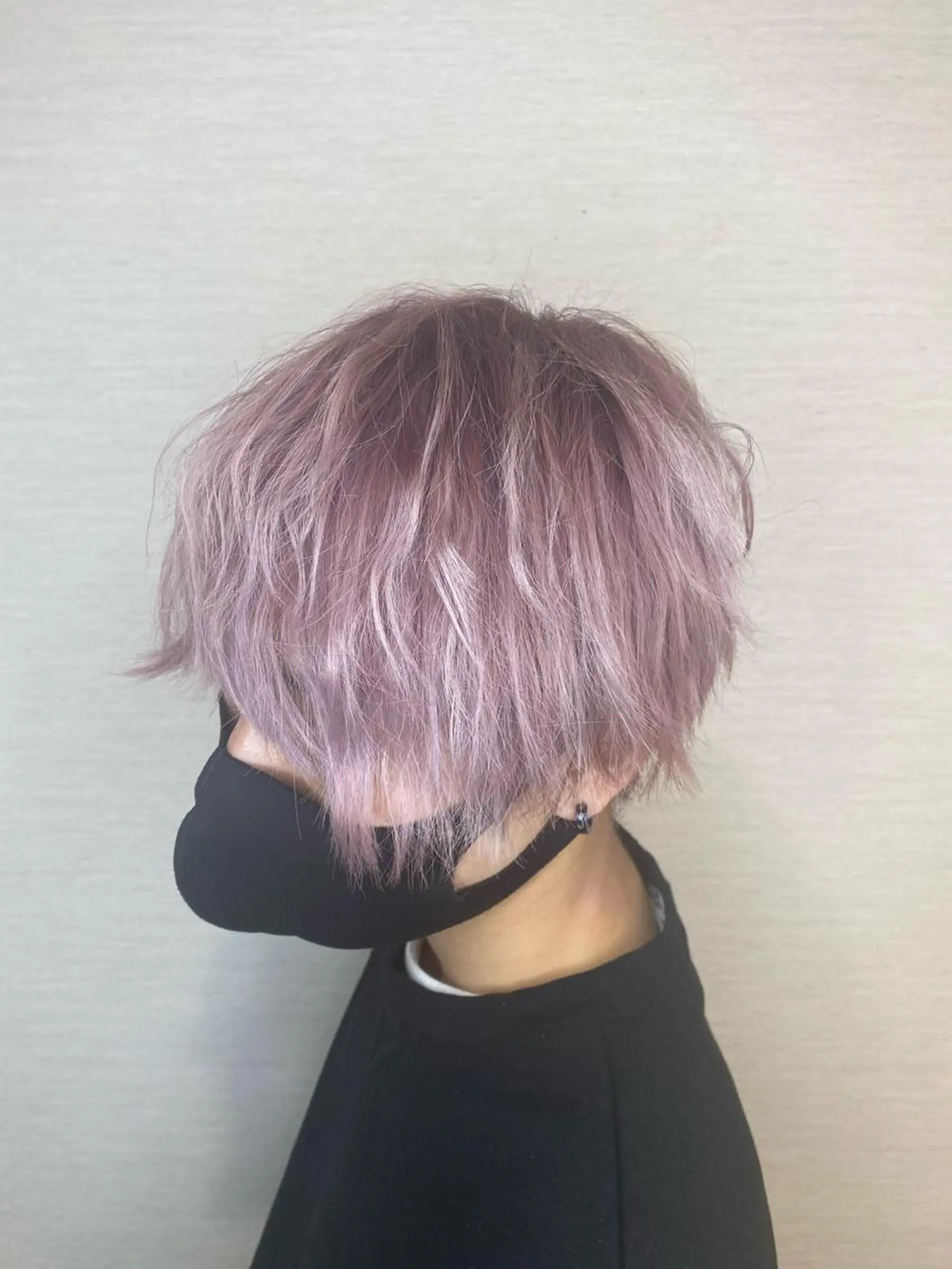 カラー メンズ ピンクカラー ホワイトピンク 佐野 太河のヘアスタイル