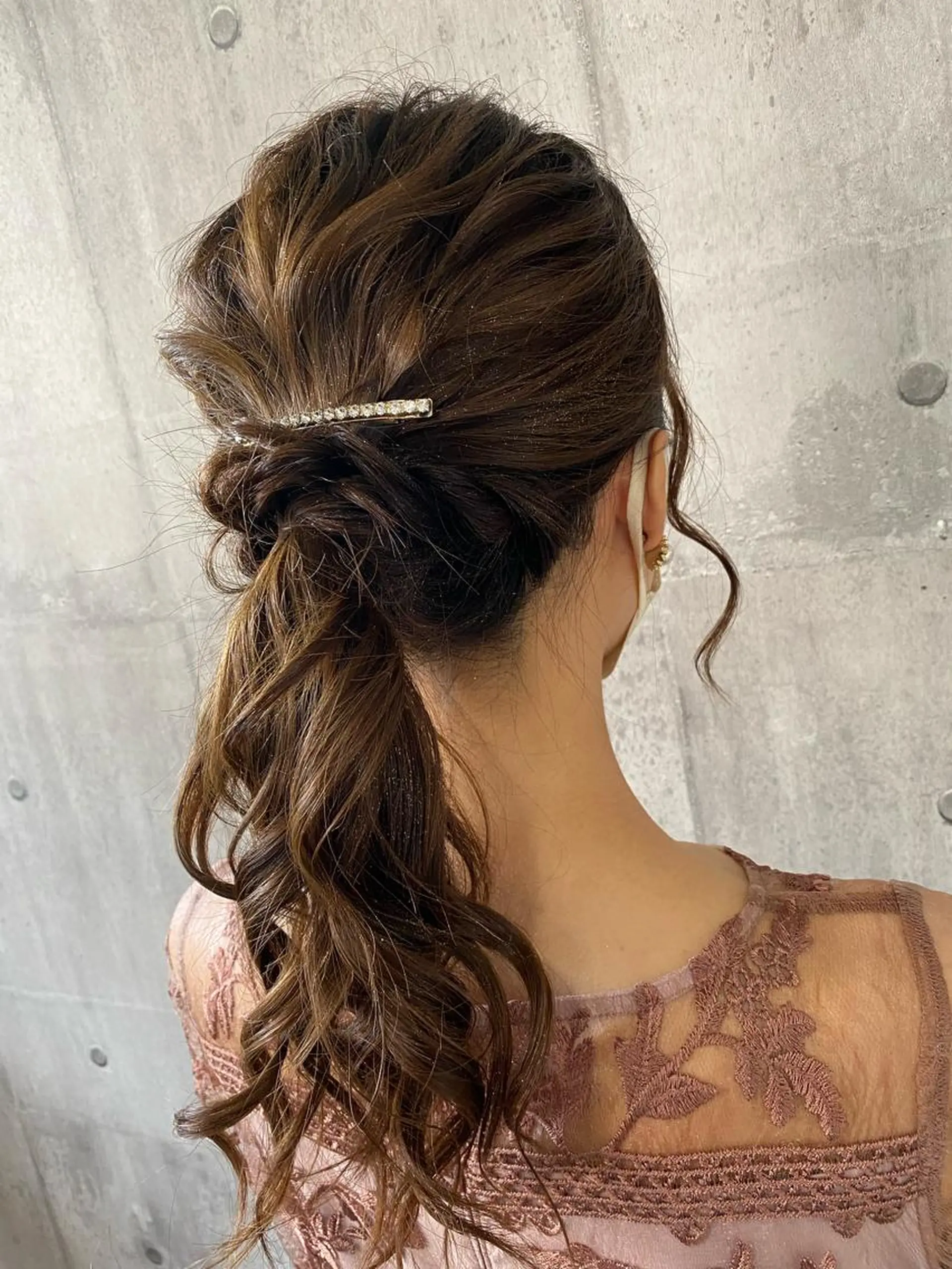 ロング ヘアアレンジ ヘアセット PANDOLA あゆり🦋のヘアスタイル