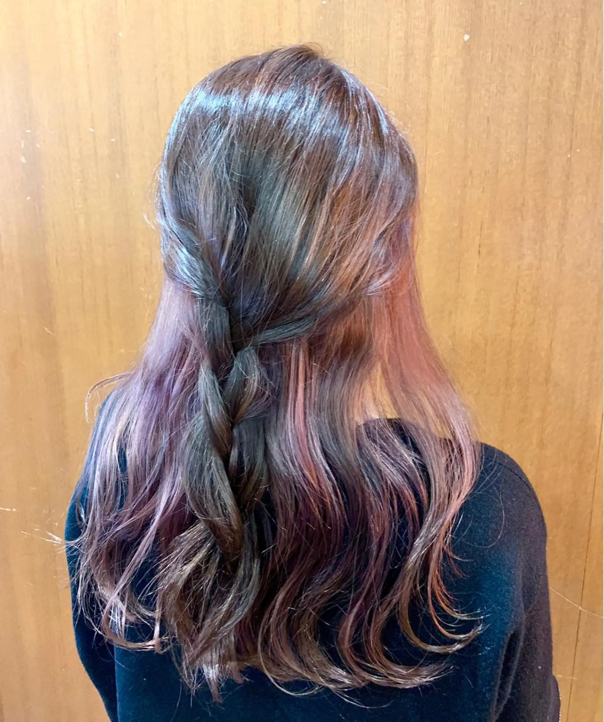 セミロング カラー ヘアアレンジ インナーカラー 韓国レイヤーカット★ 小林大樹のヘアスタイル