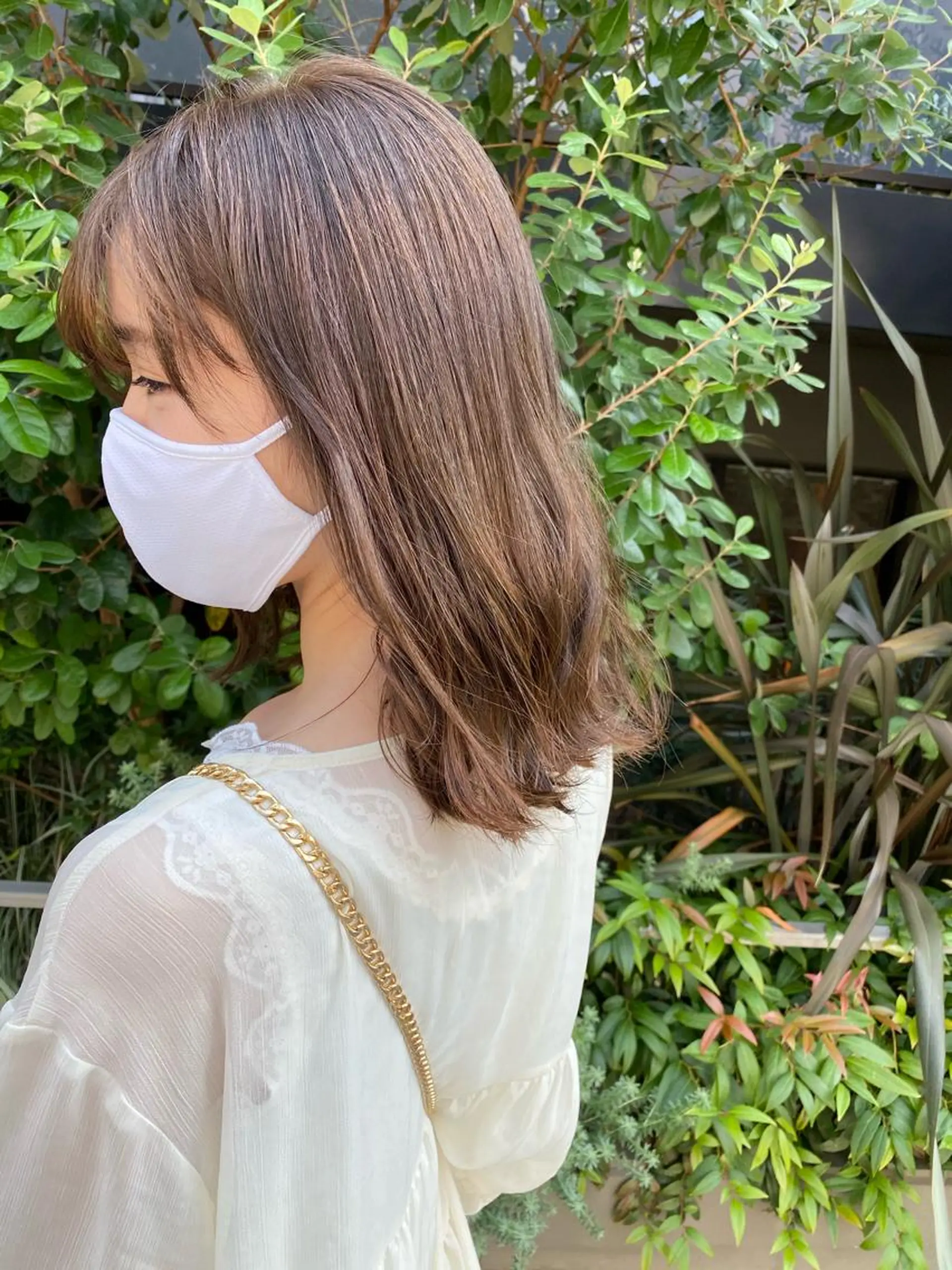 ミディアム カラー ヘアアレンジ 外苑前NO.1艶髪 透明感カラーのヘアスタイル