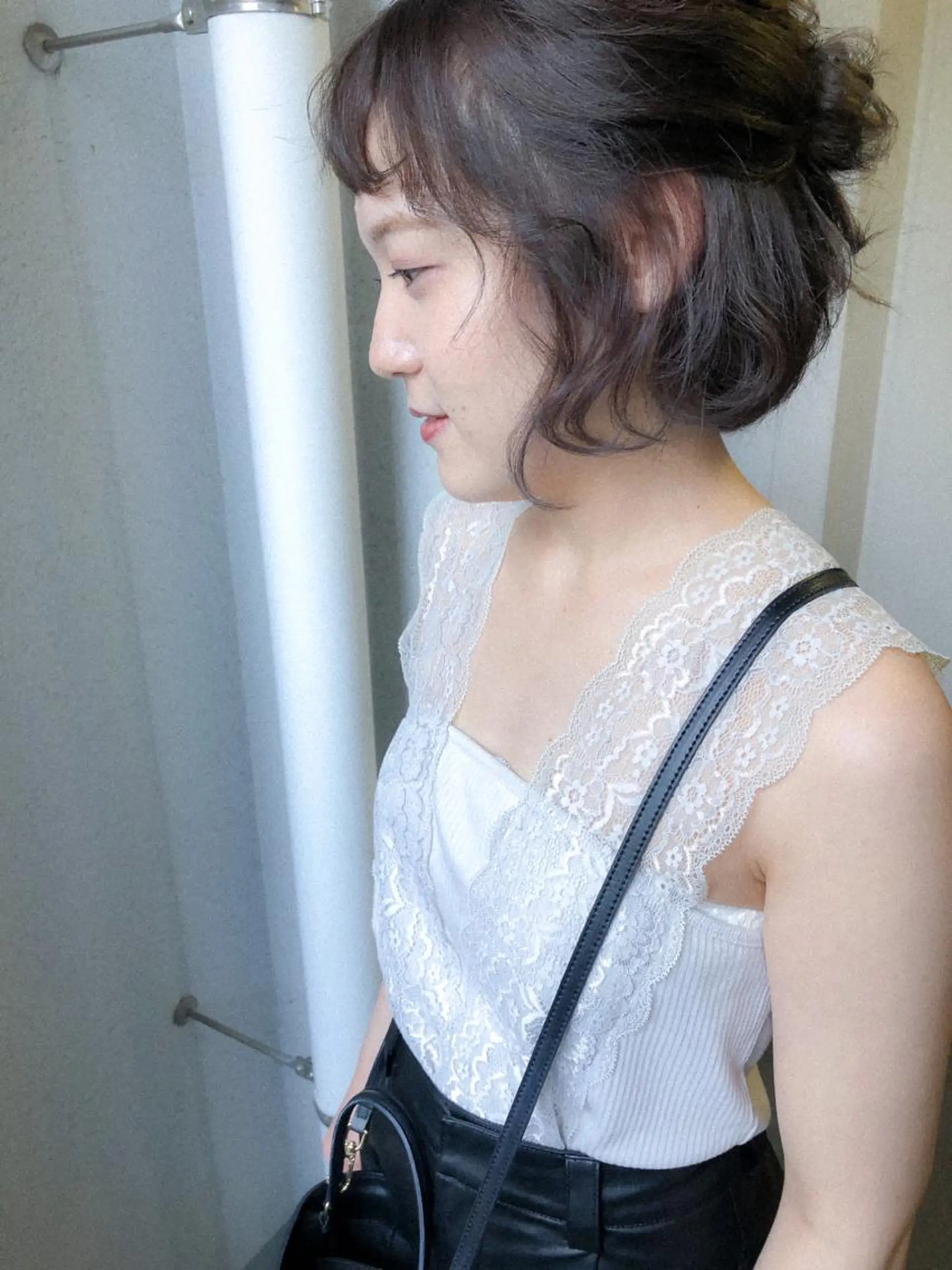 ショート カラー お団子ヘア ボブ カラーパティシエ facce🌼ikoのヘアスタイル