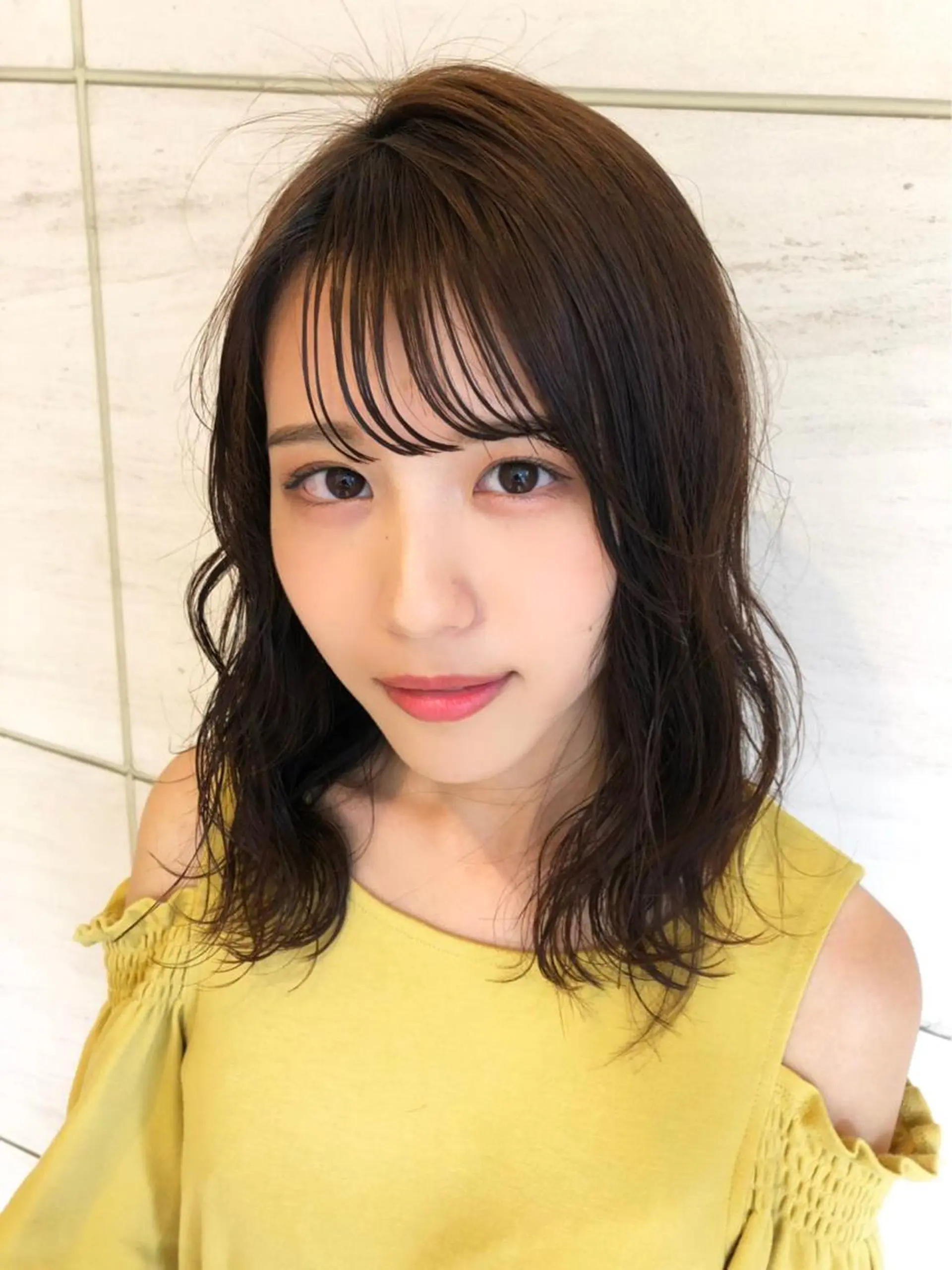 ミディアム カット ヘアカラー トリートメント 代表山口ひな 髪質改善のプロのヘアスタイル