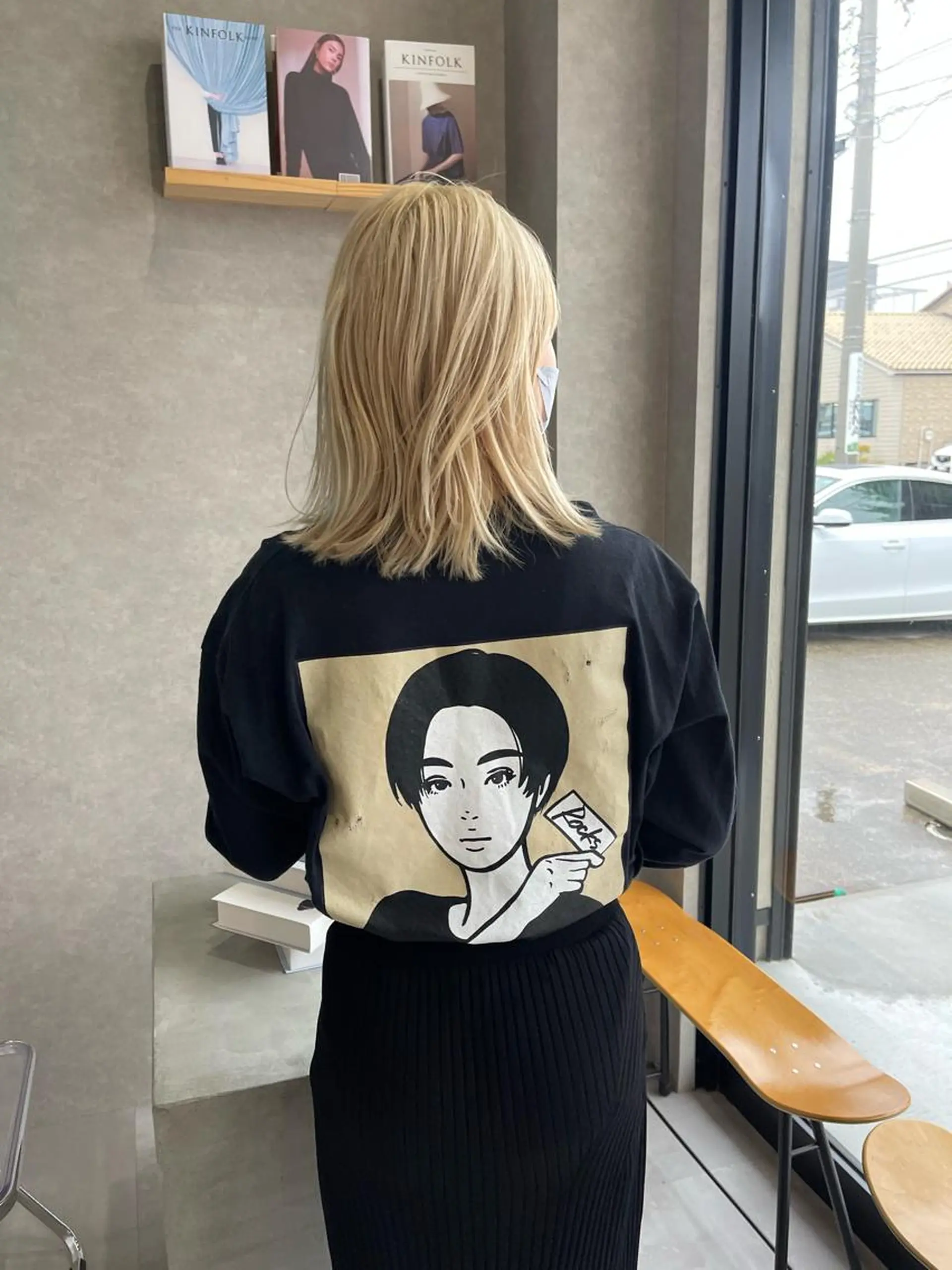 ミディアム カラー カット ヘアカラー トリートメント mood tatemachiのヘアスタイル