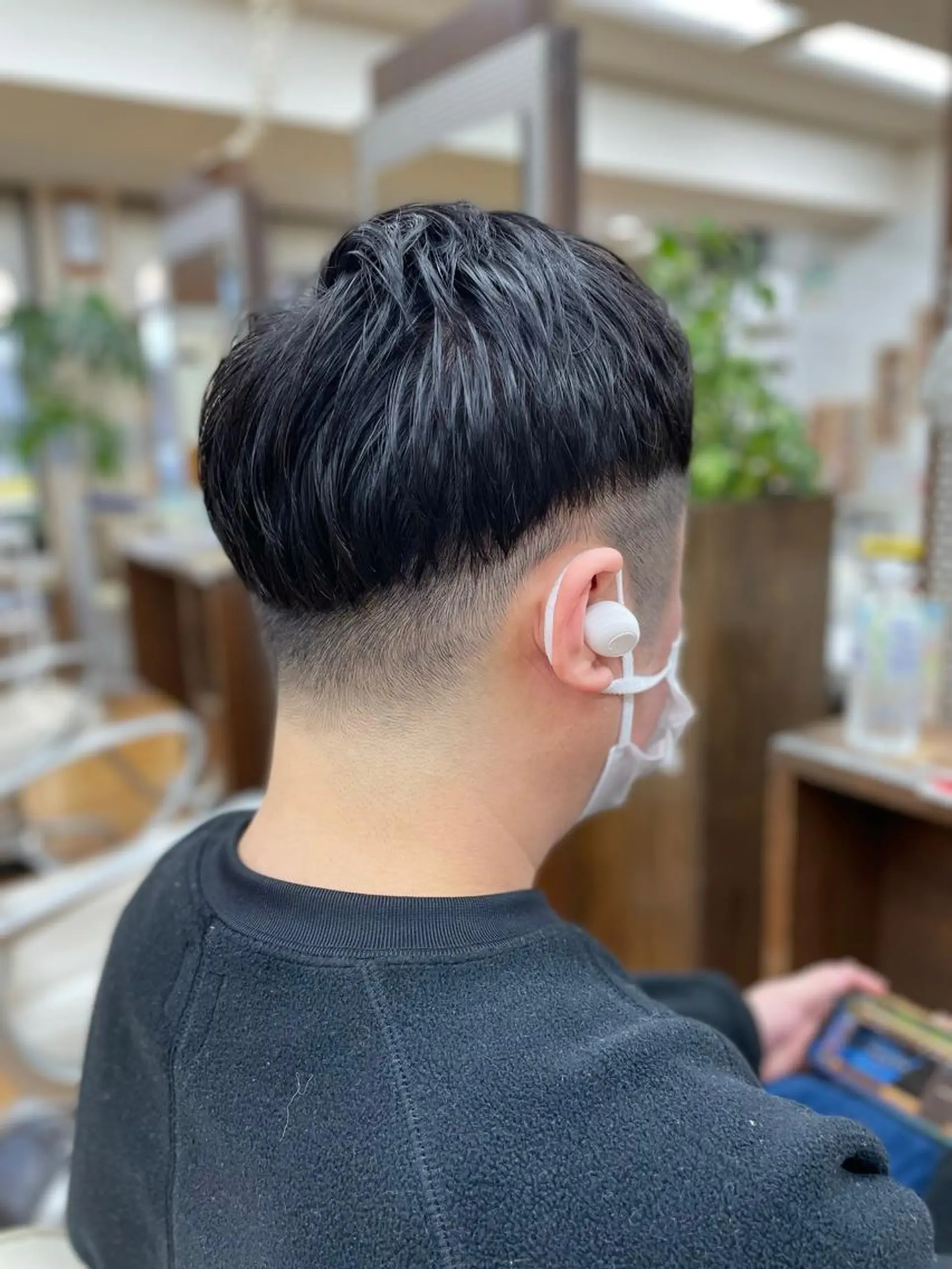 ショート メンズ フェードカット マッシュ ふくおか ななのヘアスタイル