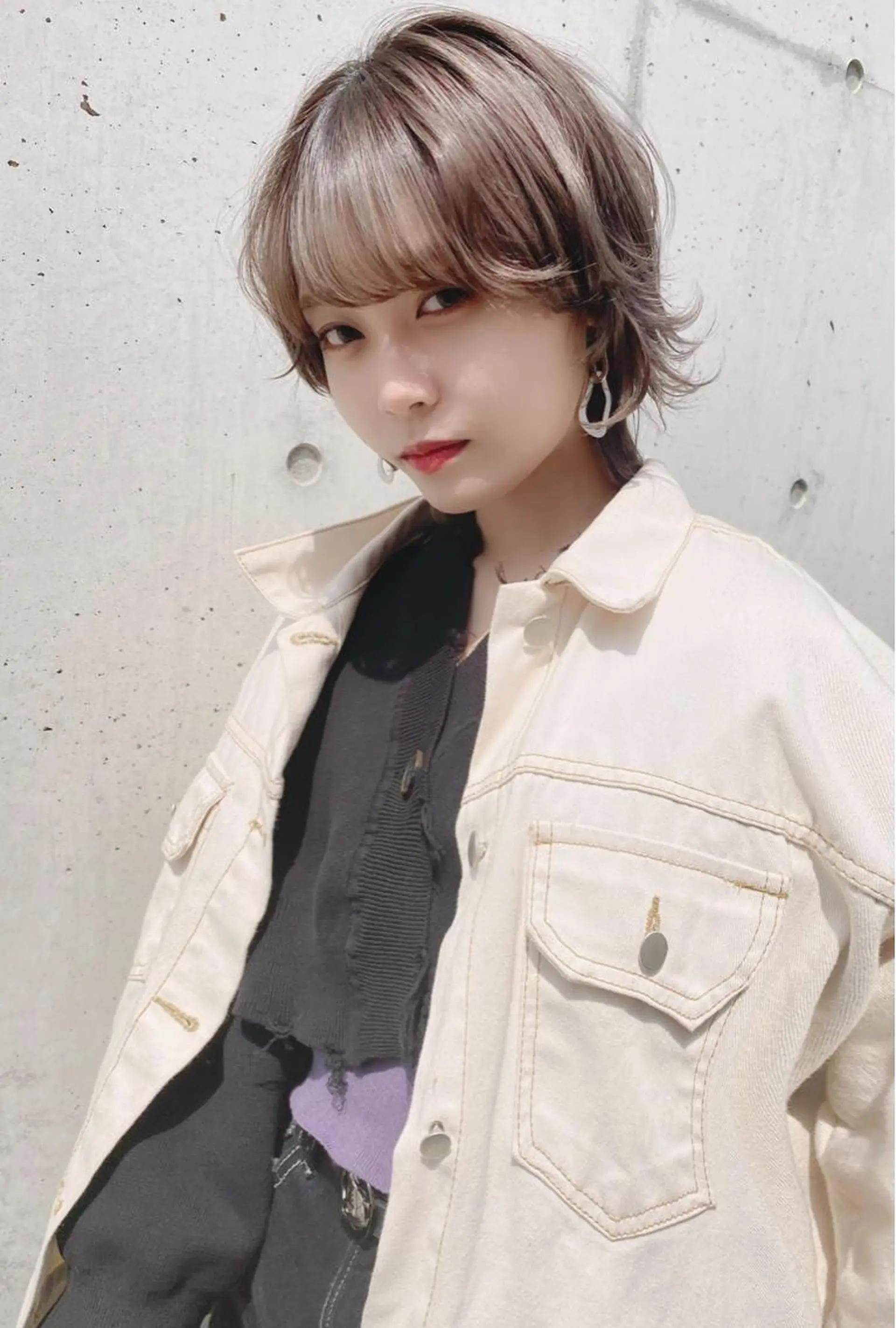 ショート レイヤー/顔周り 田山　穂波のヘアスタイル