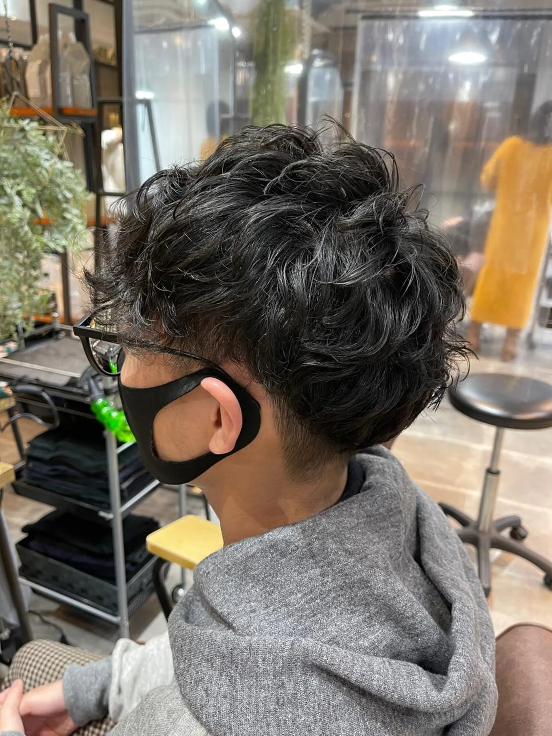 ショート パーマ メンズ メンズパーマ カット パーマ 髪質改善/ストレート /半個室/大岡輝己のヘアスタイル