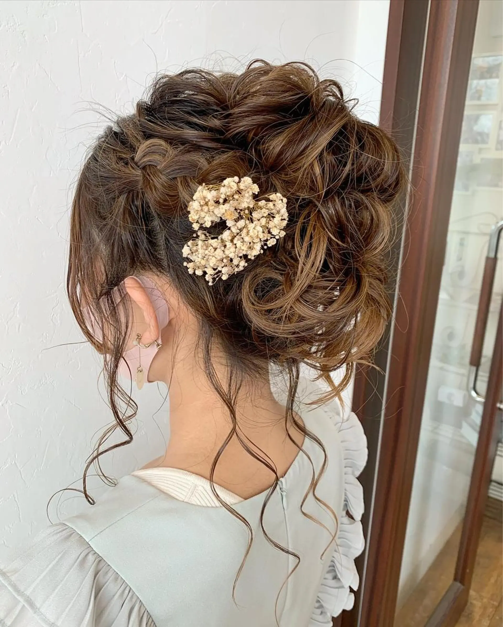 セミロング カラー パーマ ヘアアレンジ メンズ 透明感カラー／ 新潟万代/池野里衣のヘアスタイル